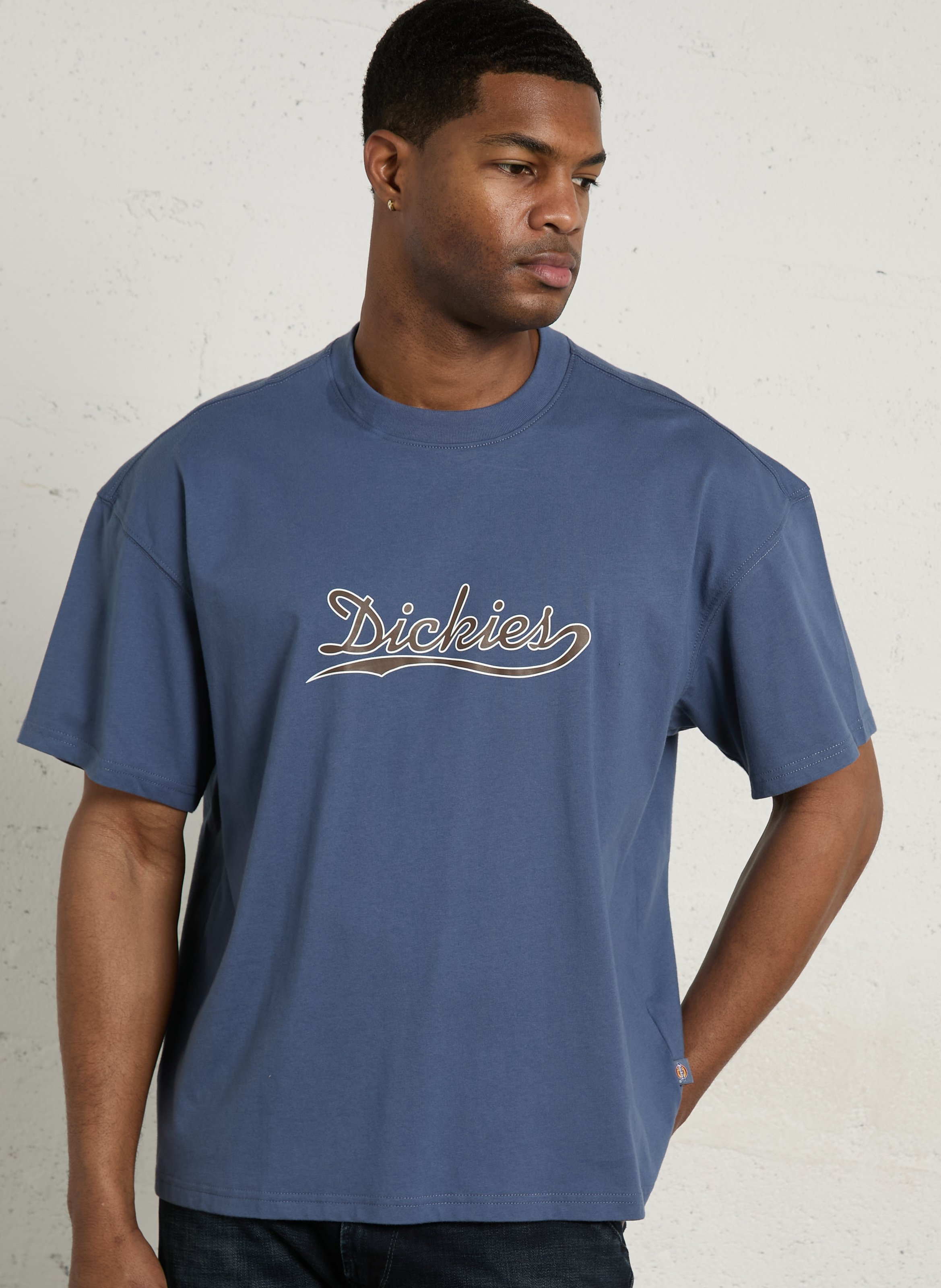 T-shirt met losse pasvorm en korte mouwen DICKIES Blauw