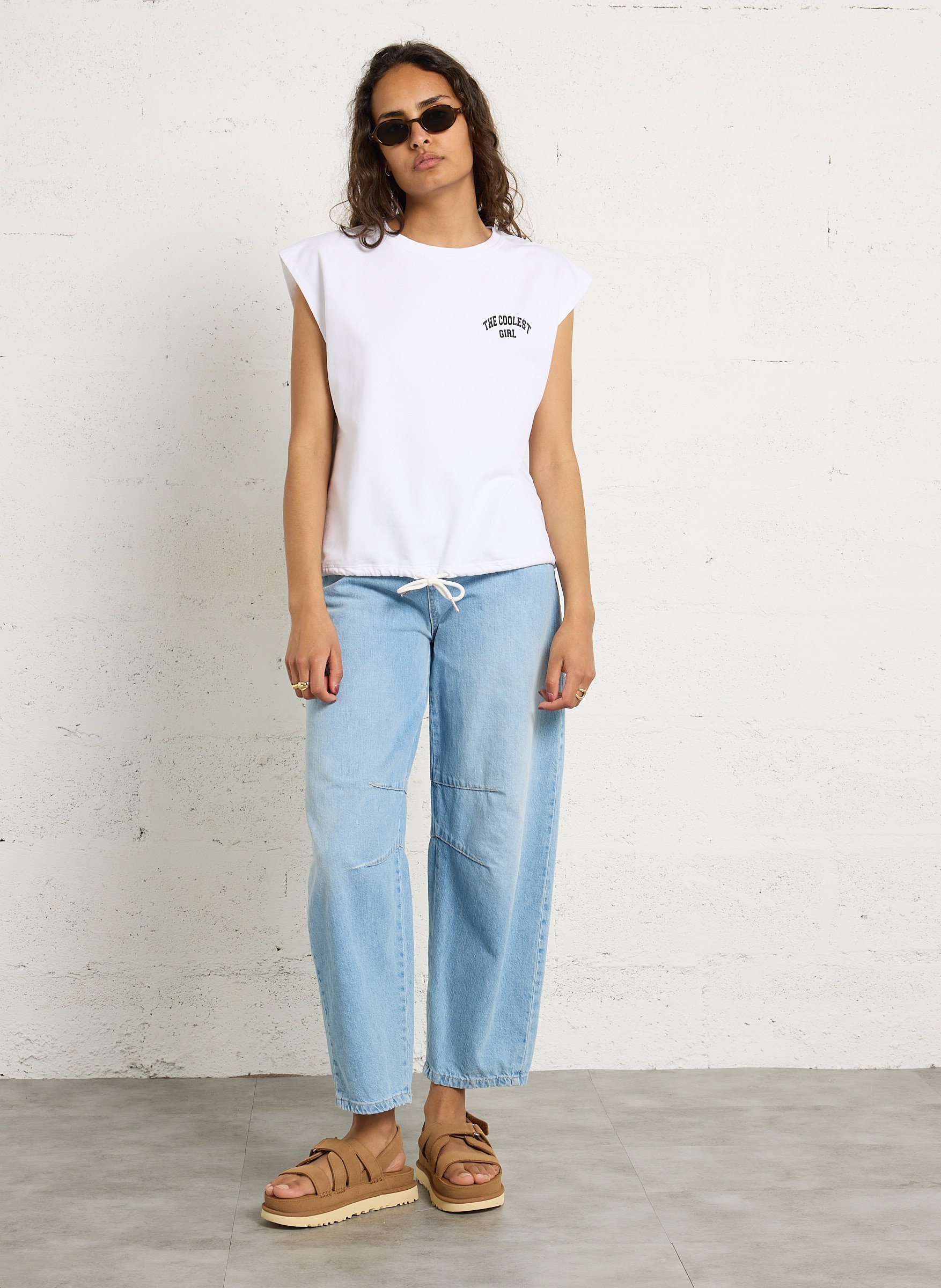 Tee-shirt oversize en coton BERENICE Blanc