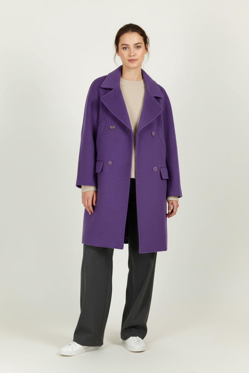 Long coat LIU JO - SECONDE MAIN Purple