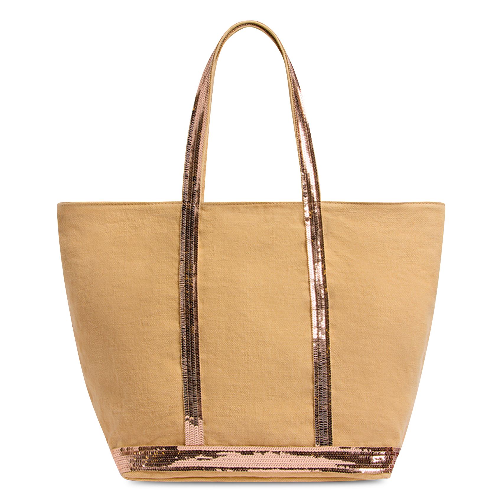 Linen tote bag VANESSA BRUNO Brown