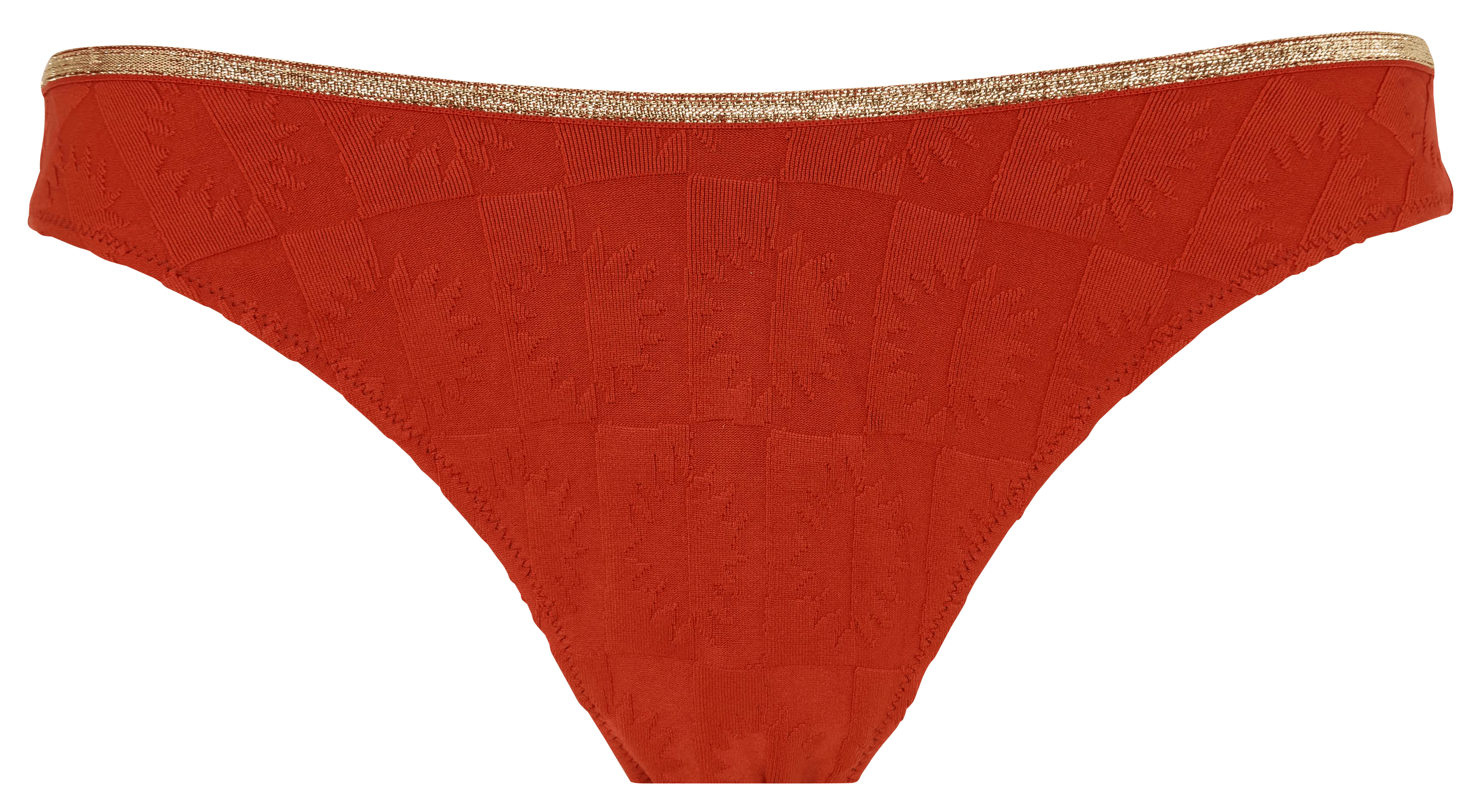 Printed jacquard swimsuit bottom LA NOUVELLE Red