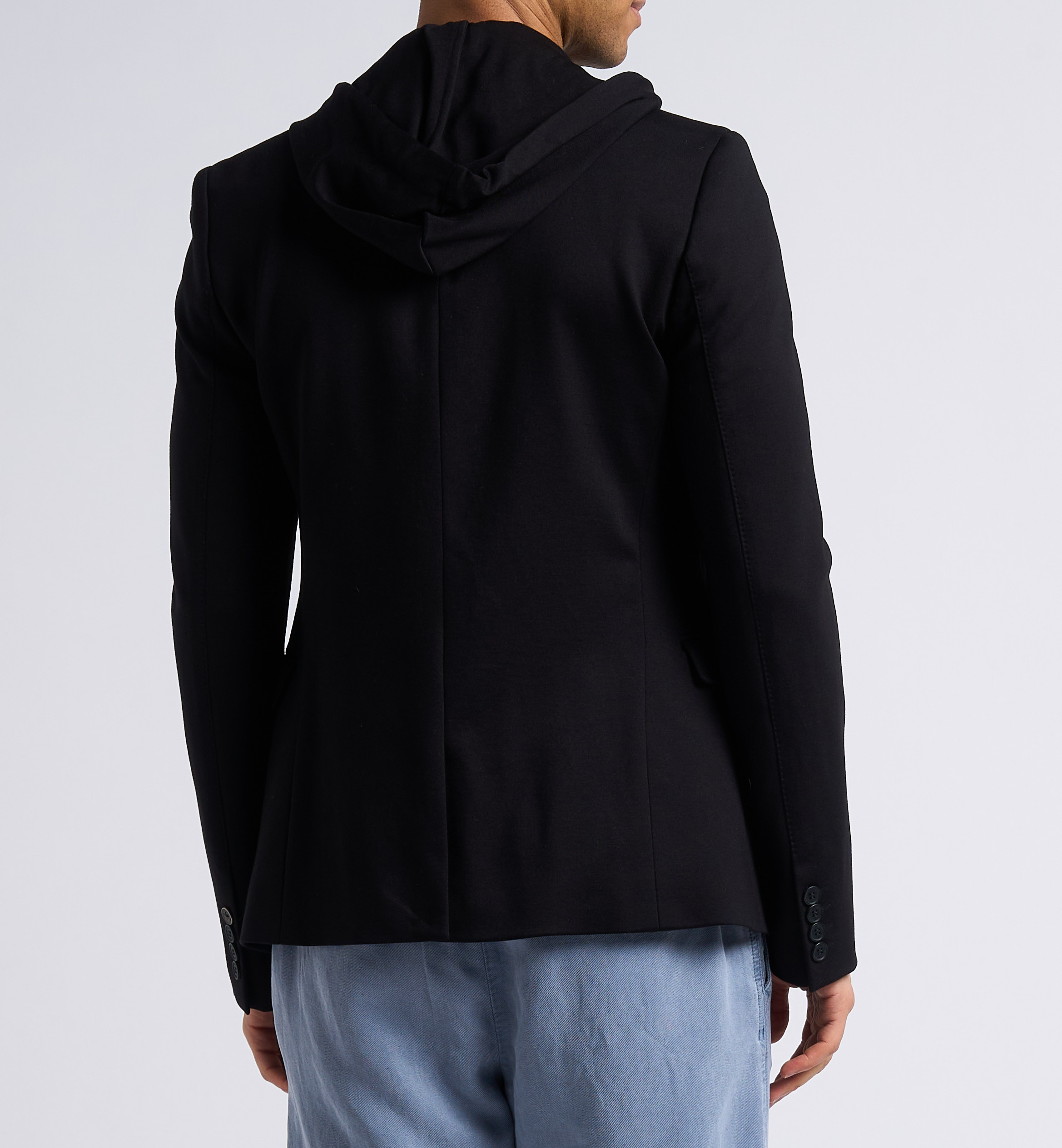 Jasje met klassieke kraag en capuchon IKKS Zwart