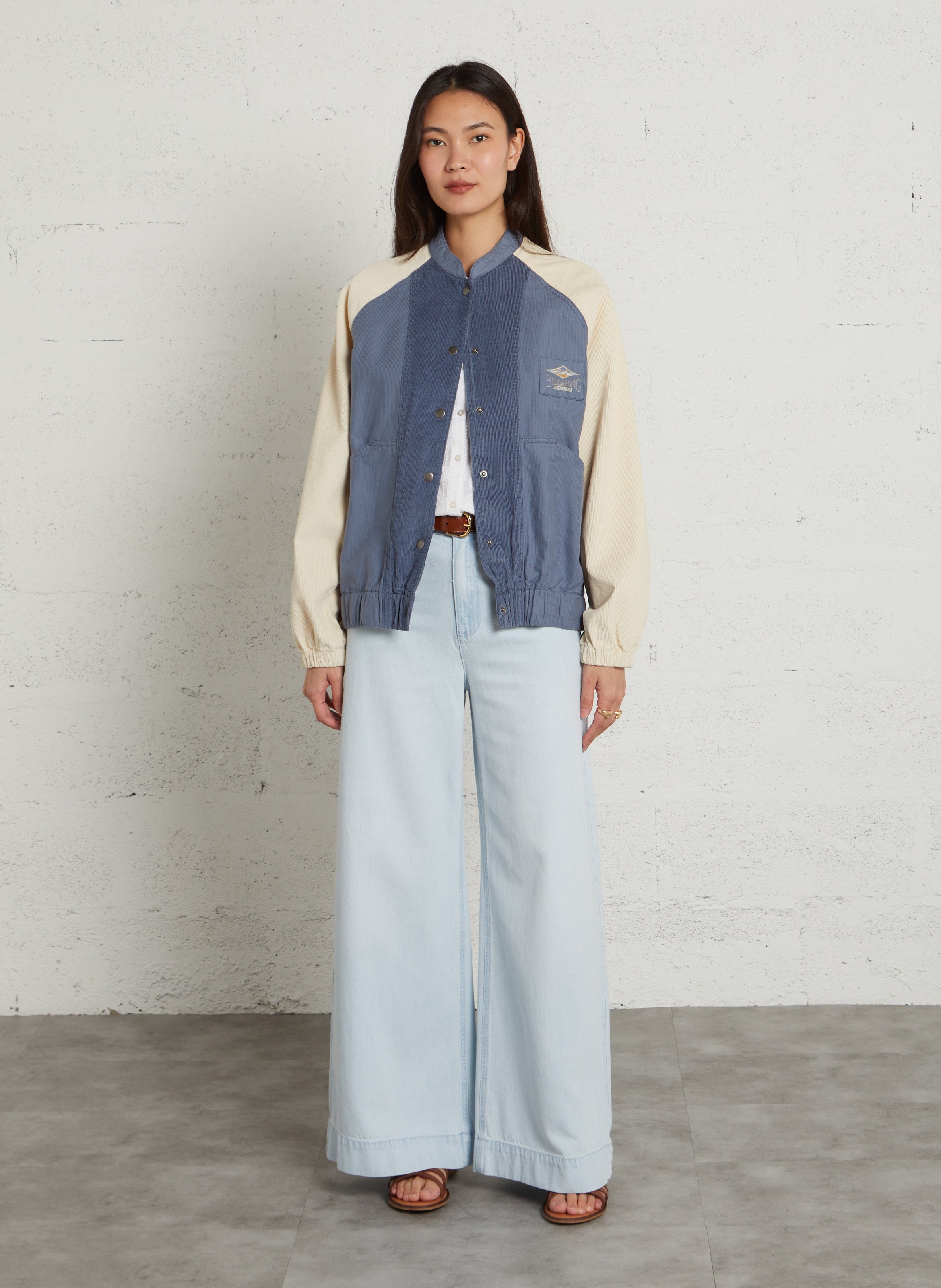 Cotton jacket with classic collar BILLABONG Blue