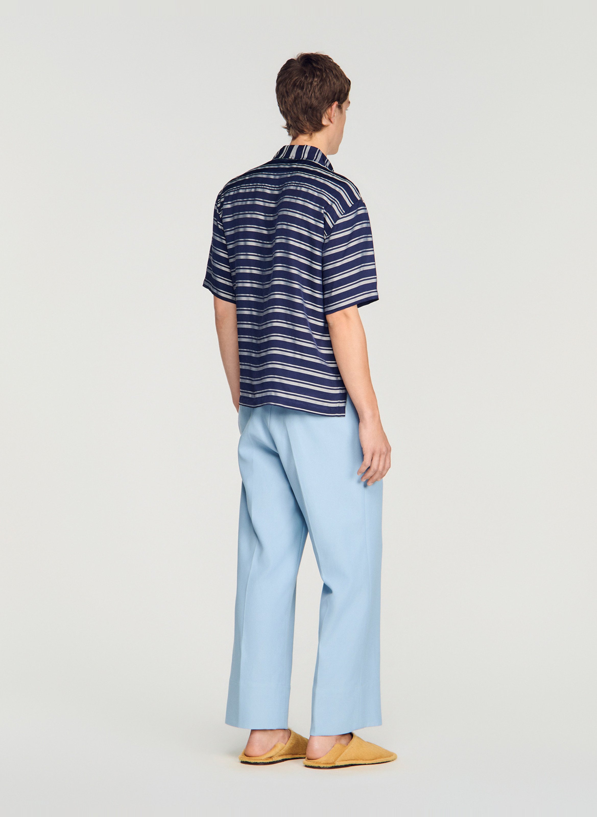 Chemise droite à rayures SANDRO Blue