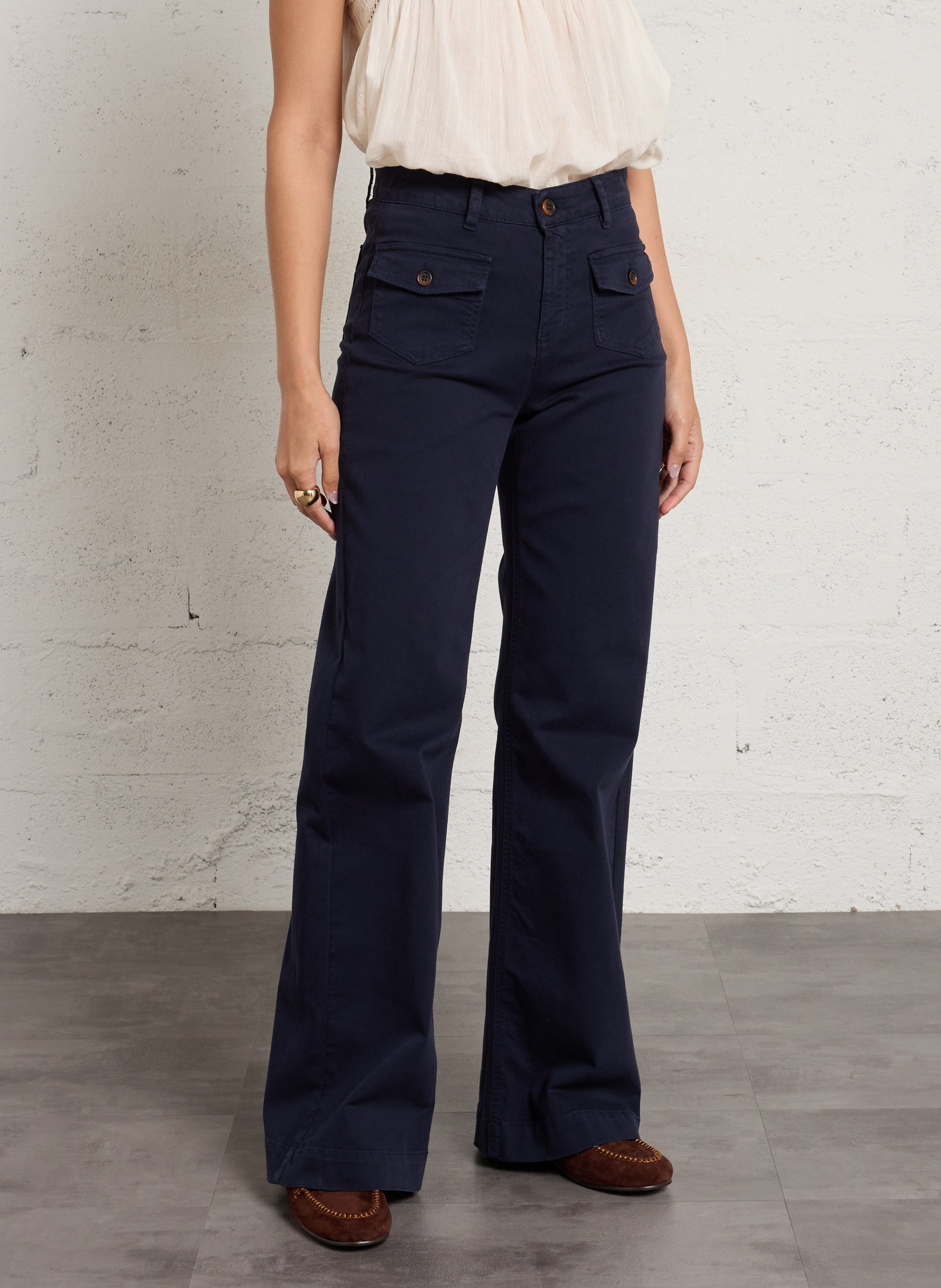 Jean large en coton MAISON 123