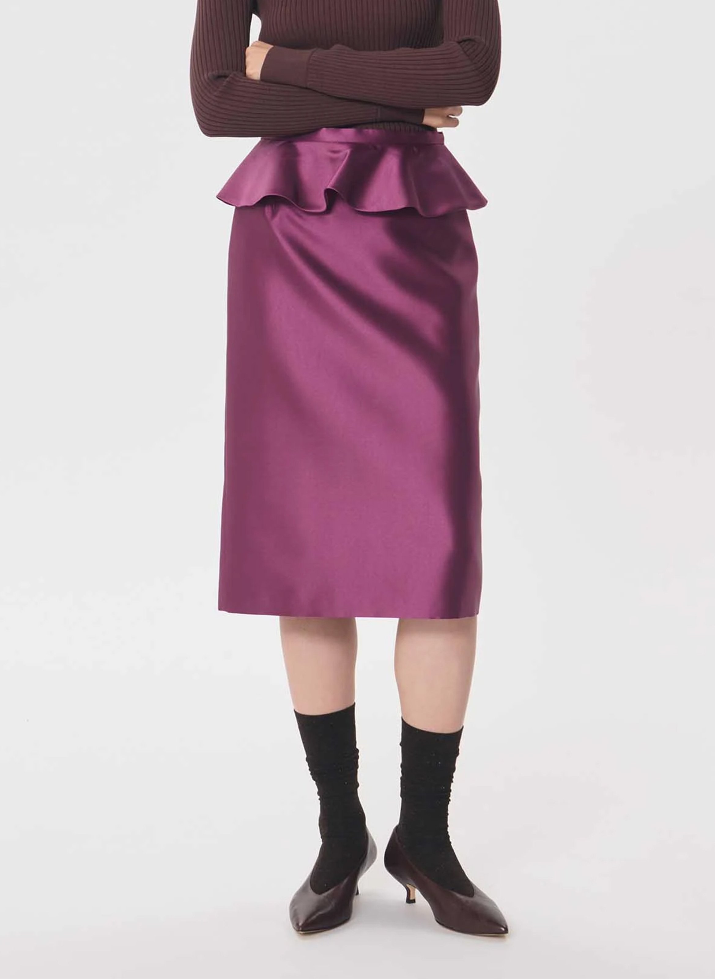 Midi skirt TARA JARMON Purple