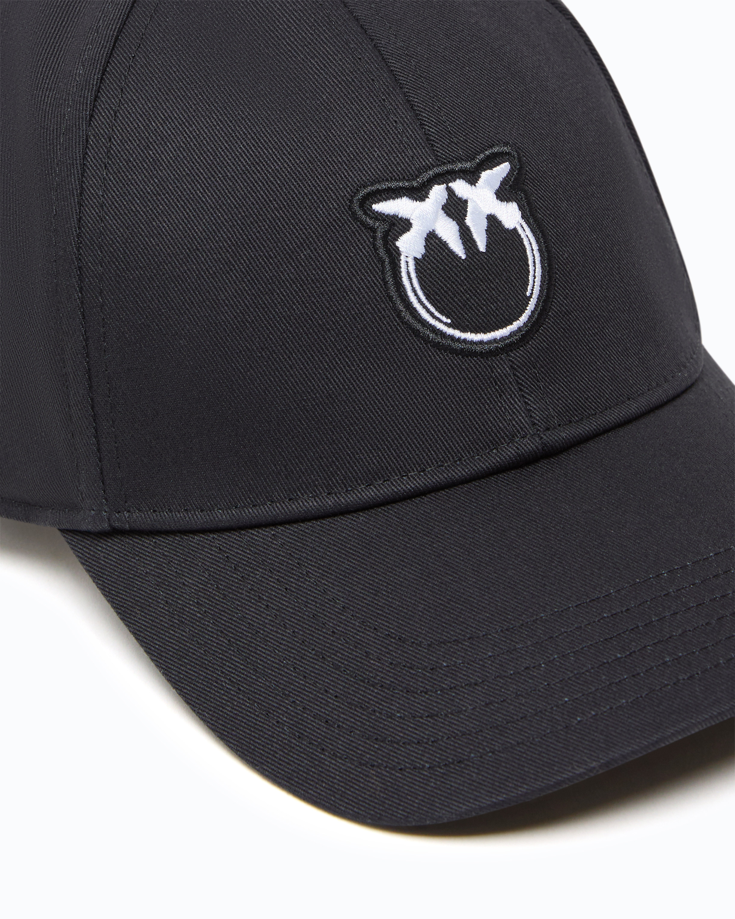Casquette à logo love birds PINKO Noir