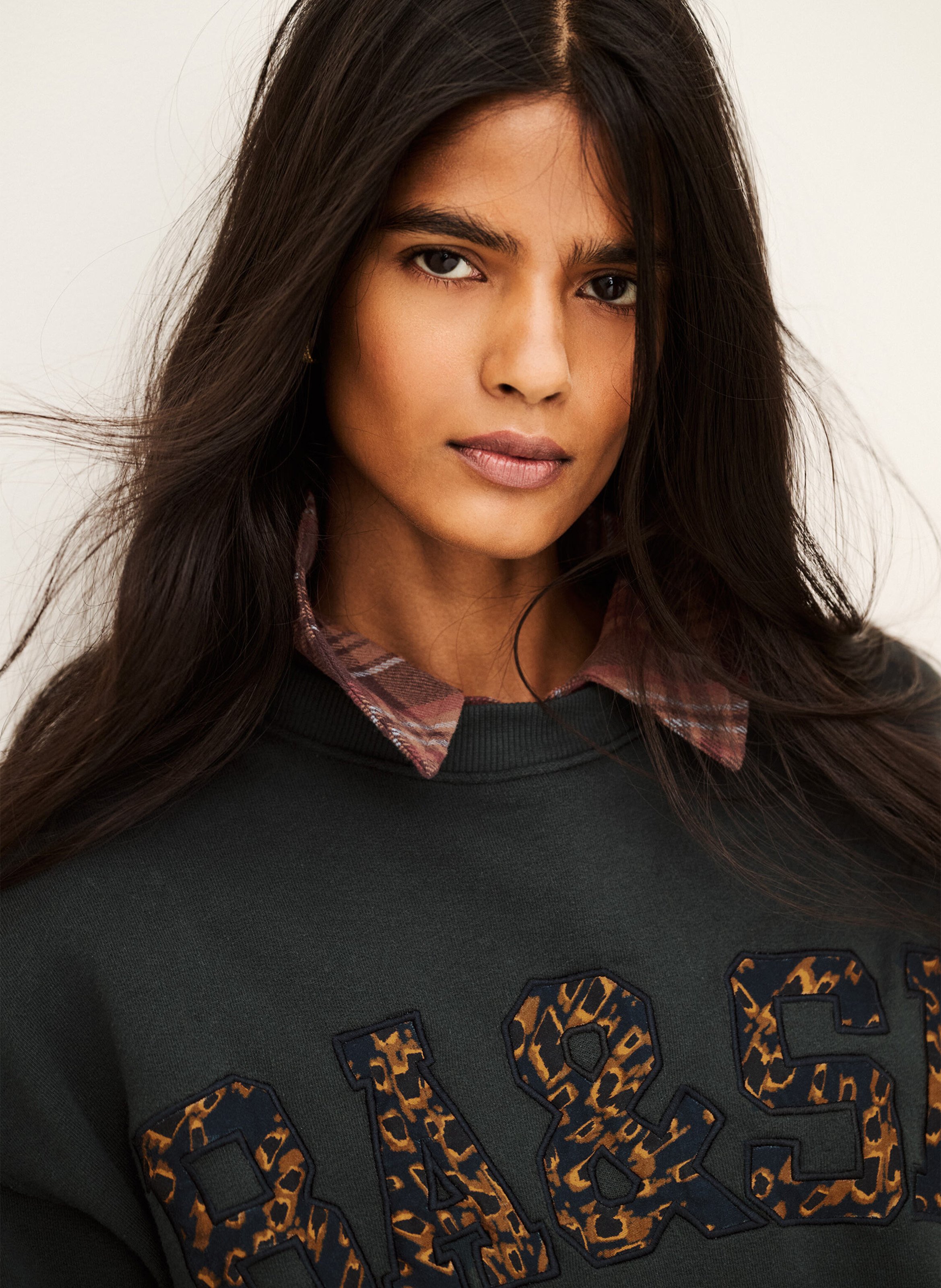 Straight cotton-blend sweater | Blue BA&SH Women