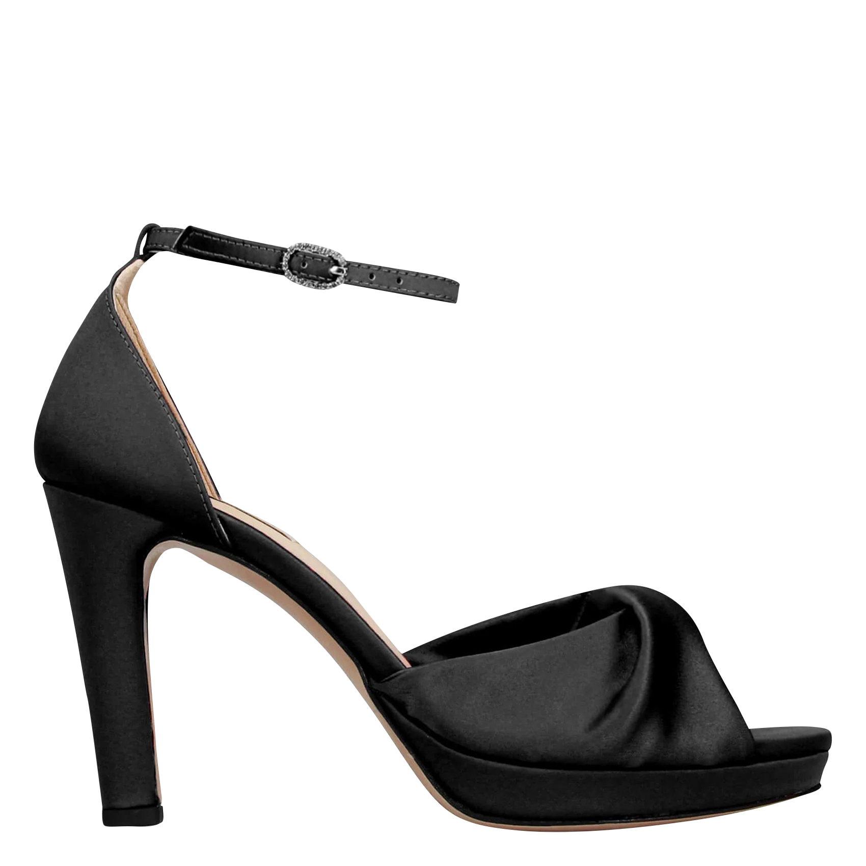 High-heeled sandals in blended cotton REPETTO Black