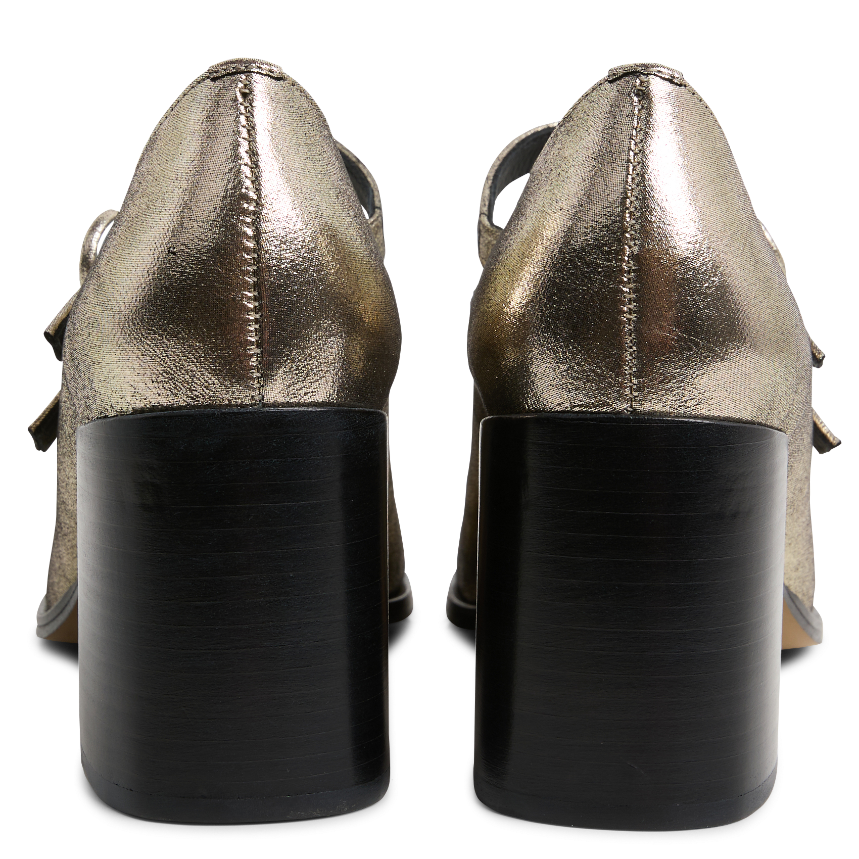 Metallic leather baby shoes MAISON TOUFET Golden