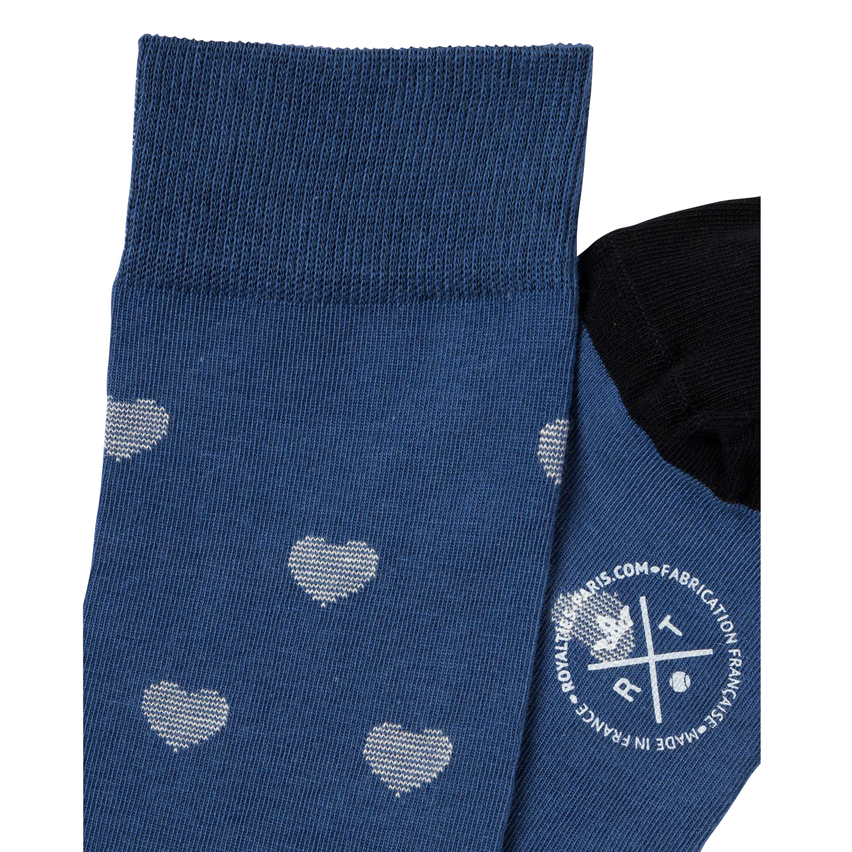 Katoenen sokken met logo Blauw