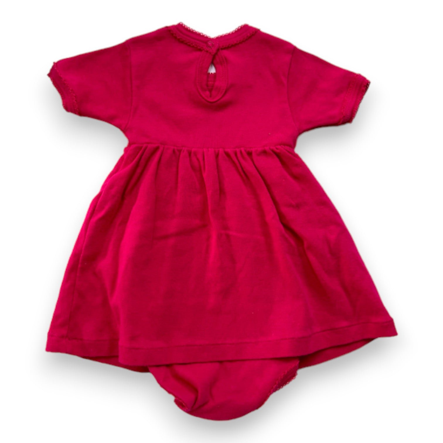 Pink Baby Dress - 6 months PETIT BATEAU - Seconde Main Pink