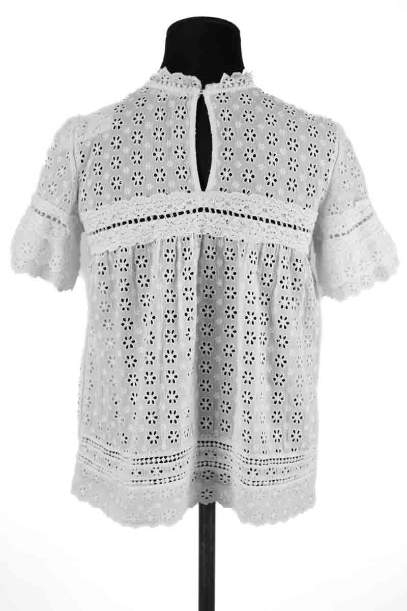 Cotton blouse SEZANE - Seconde main White