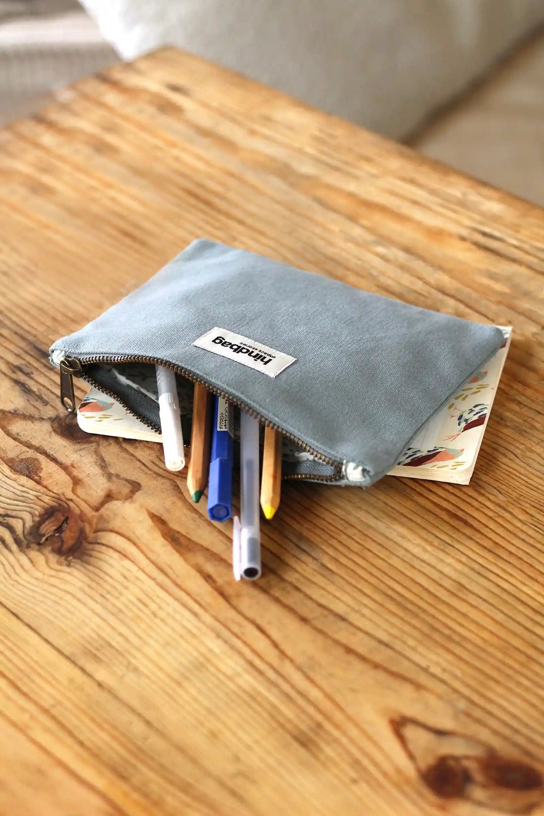 Cotton clutch bag Green