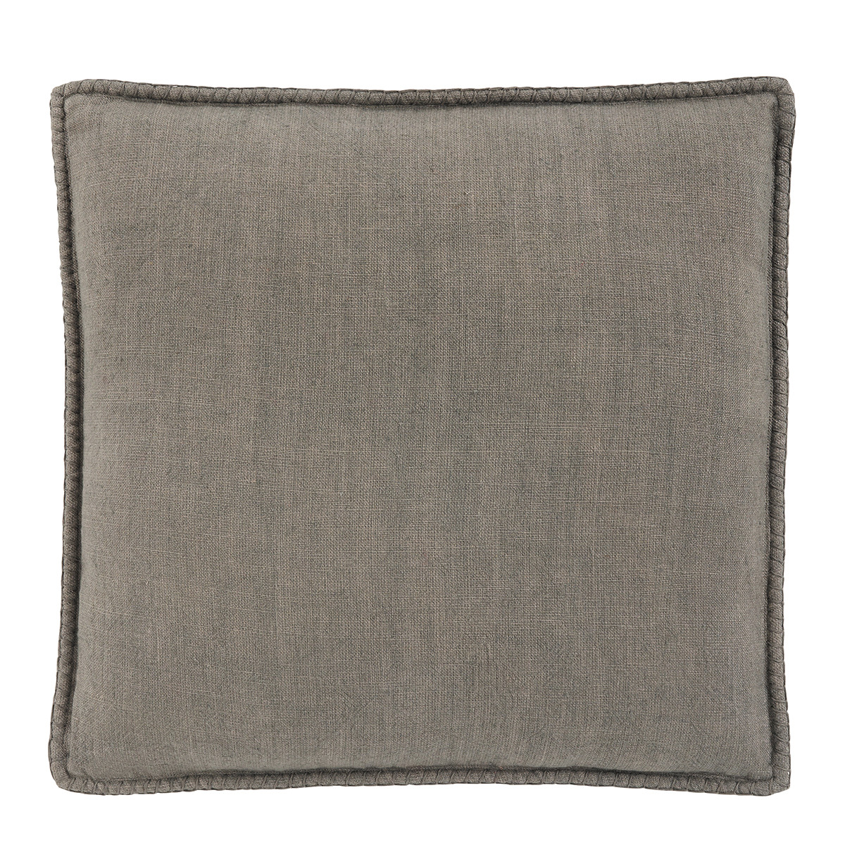 Linen cushion BLANC D'IVOIRE Grey