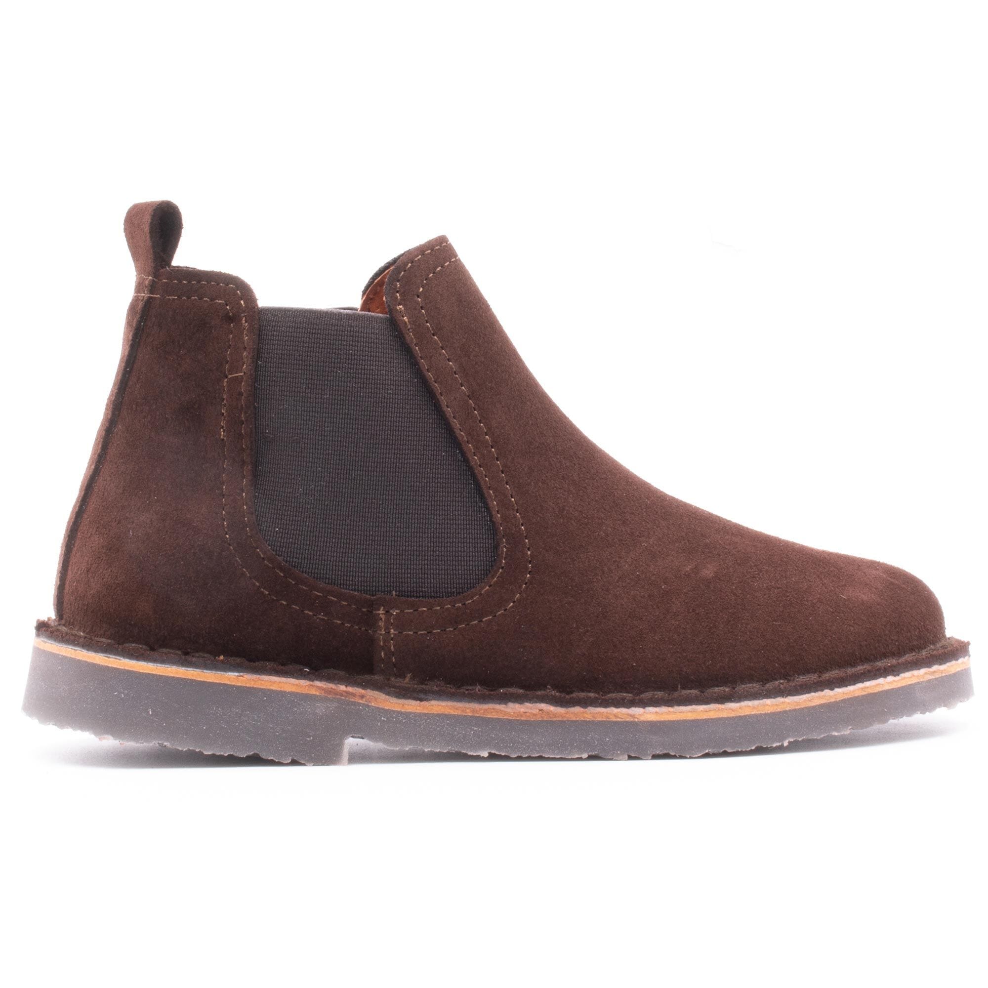 Boots enfant en daim Boni & Sidonie Marron