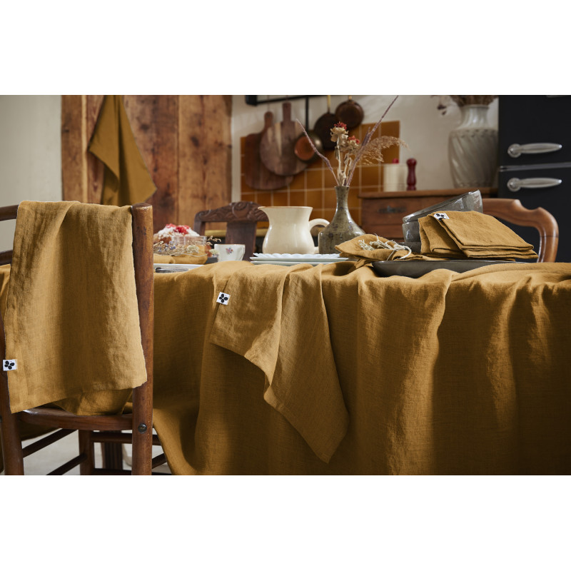 Cotton gauze tablecloth L'EFFET PAPILLON