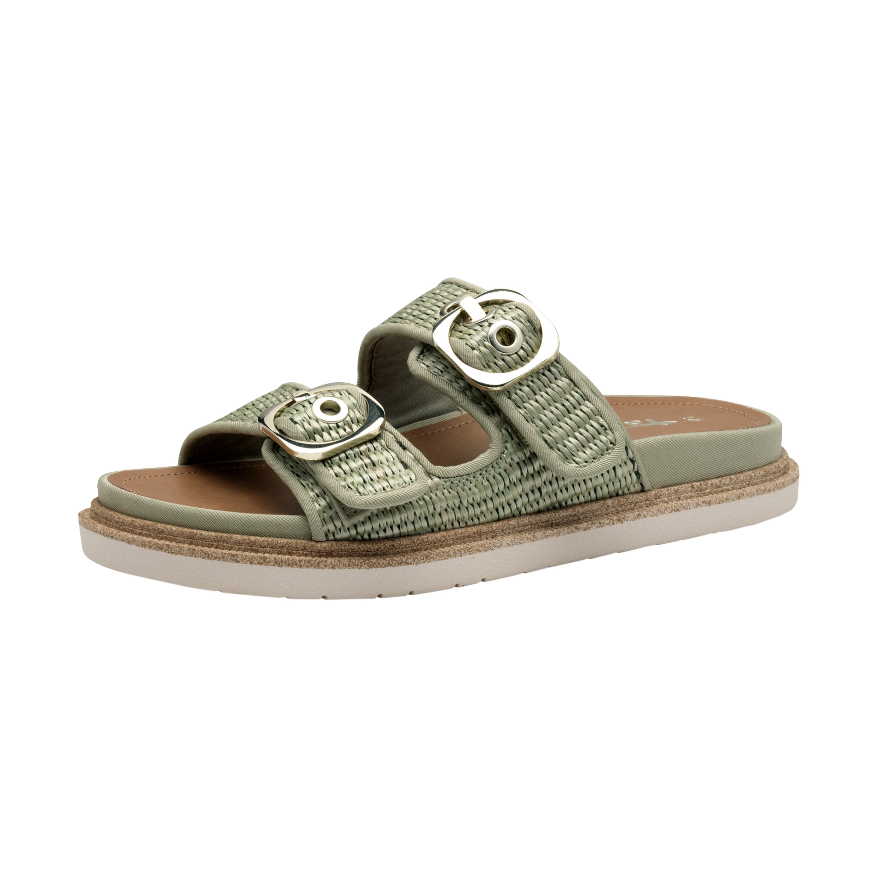 Slip-on sandals TAMARIS Brown