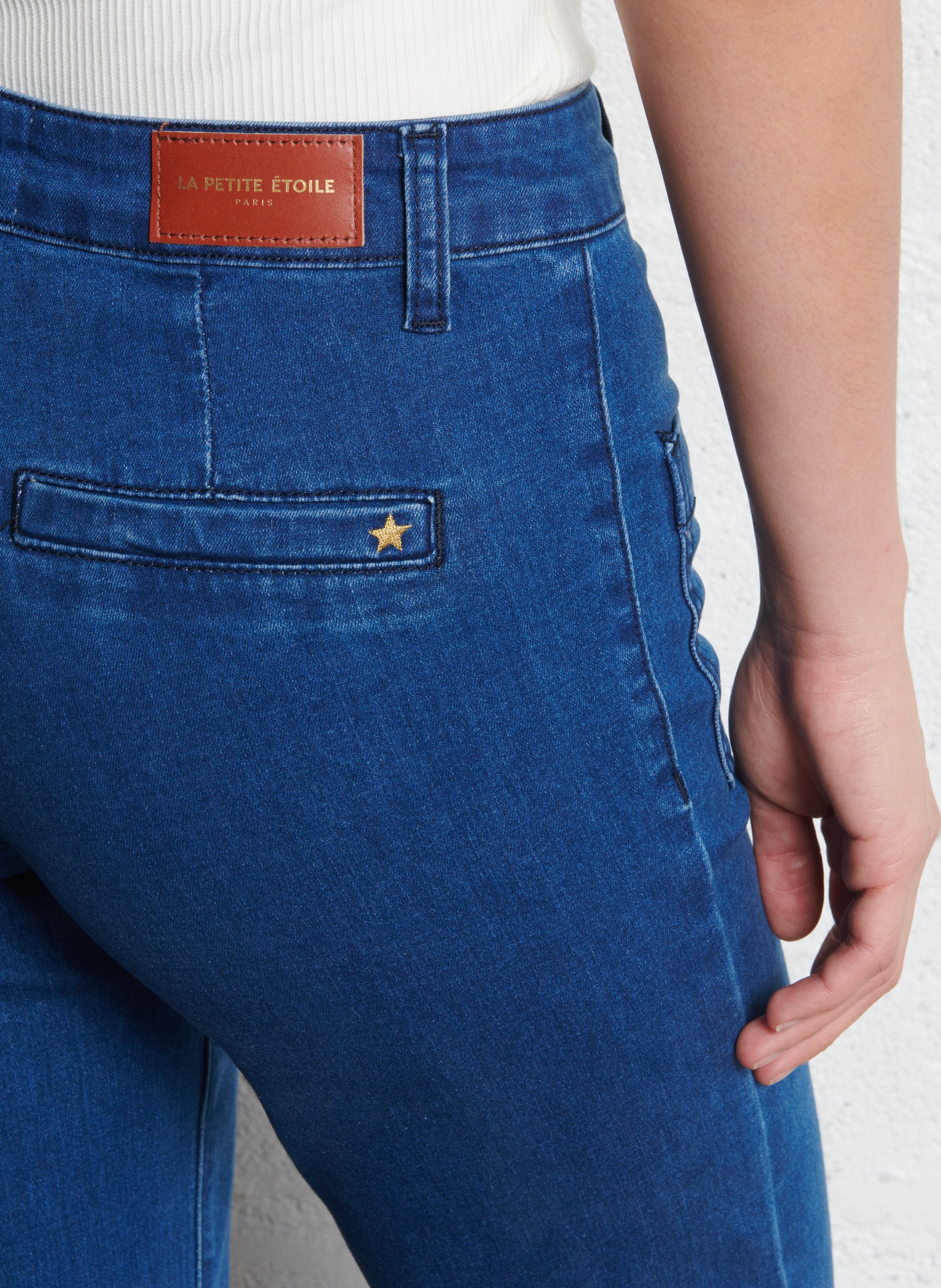 Jean bootcut taille haute LA PETITE ETOILE Jean Stone