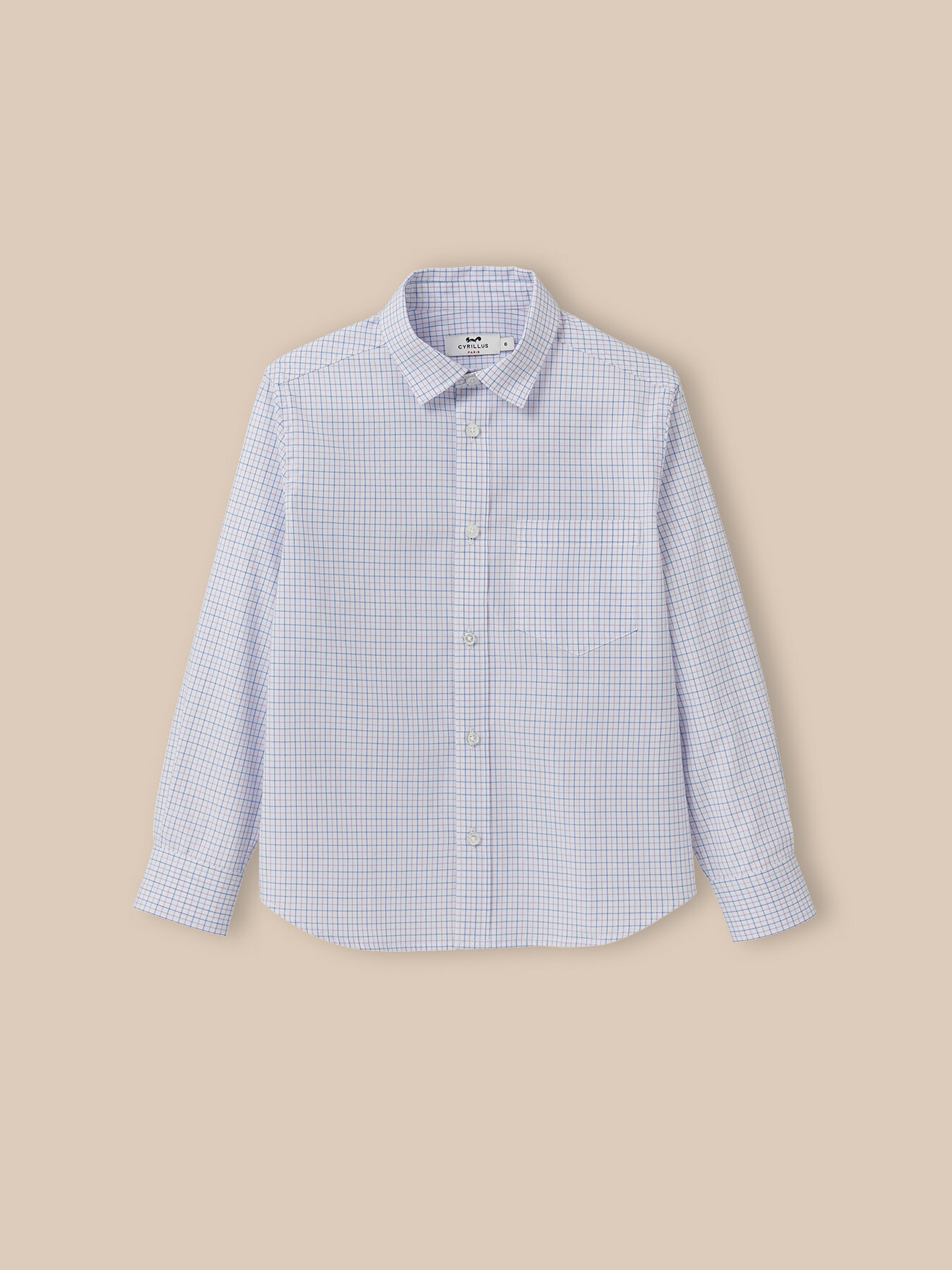 Tattersall shirt CYRILLUS Purple