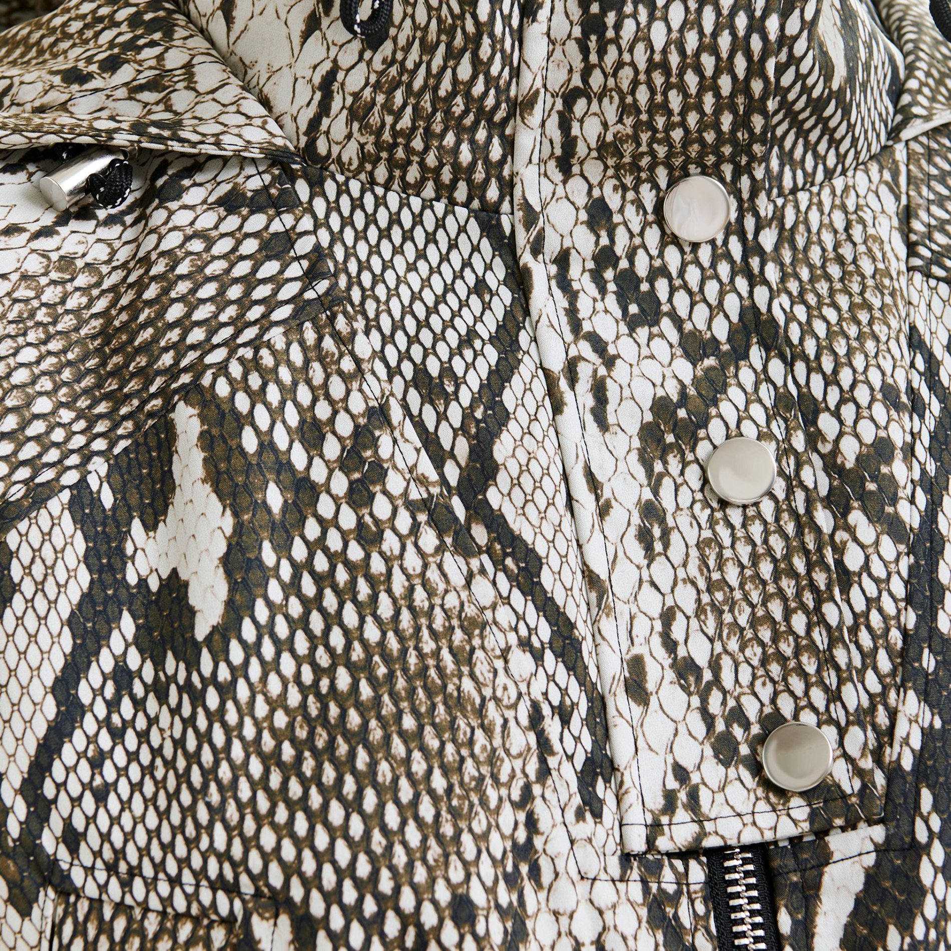 Parka col montant en coton ESSENTIEL ANTWERP Vert