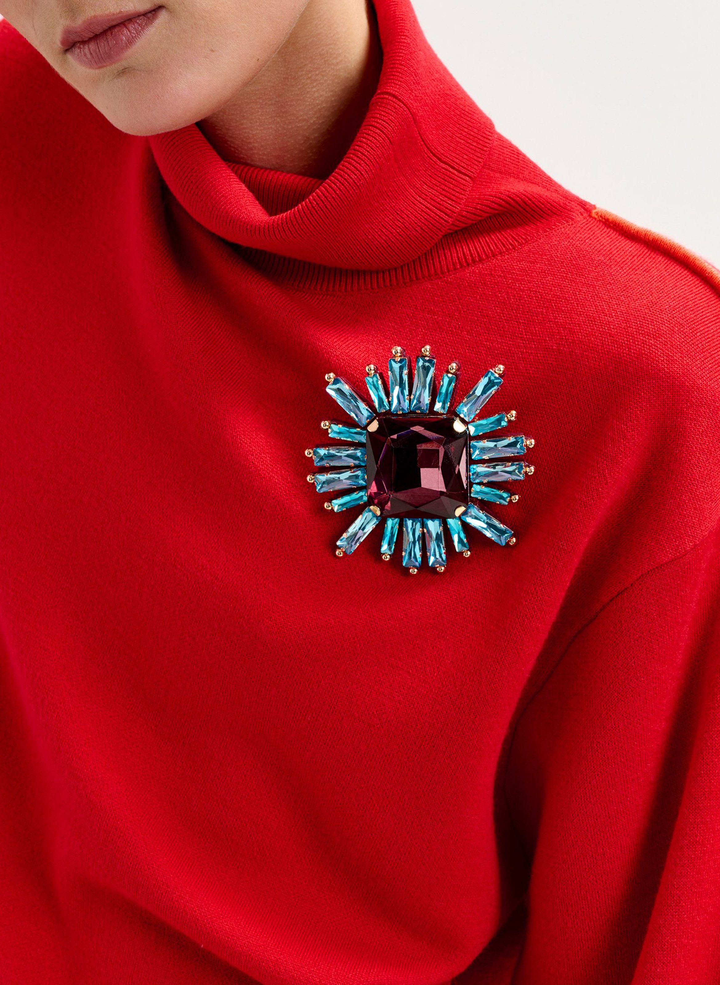 Broche met bloem ESSENTIEL ANTWERP Roze