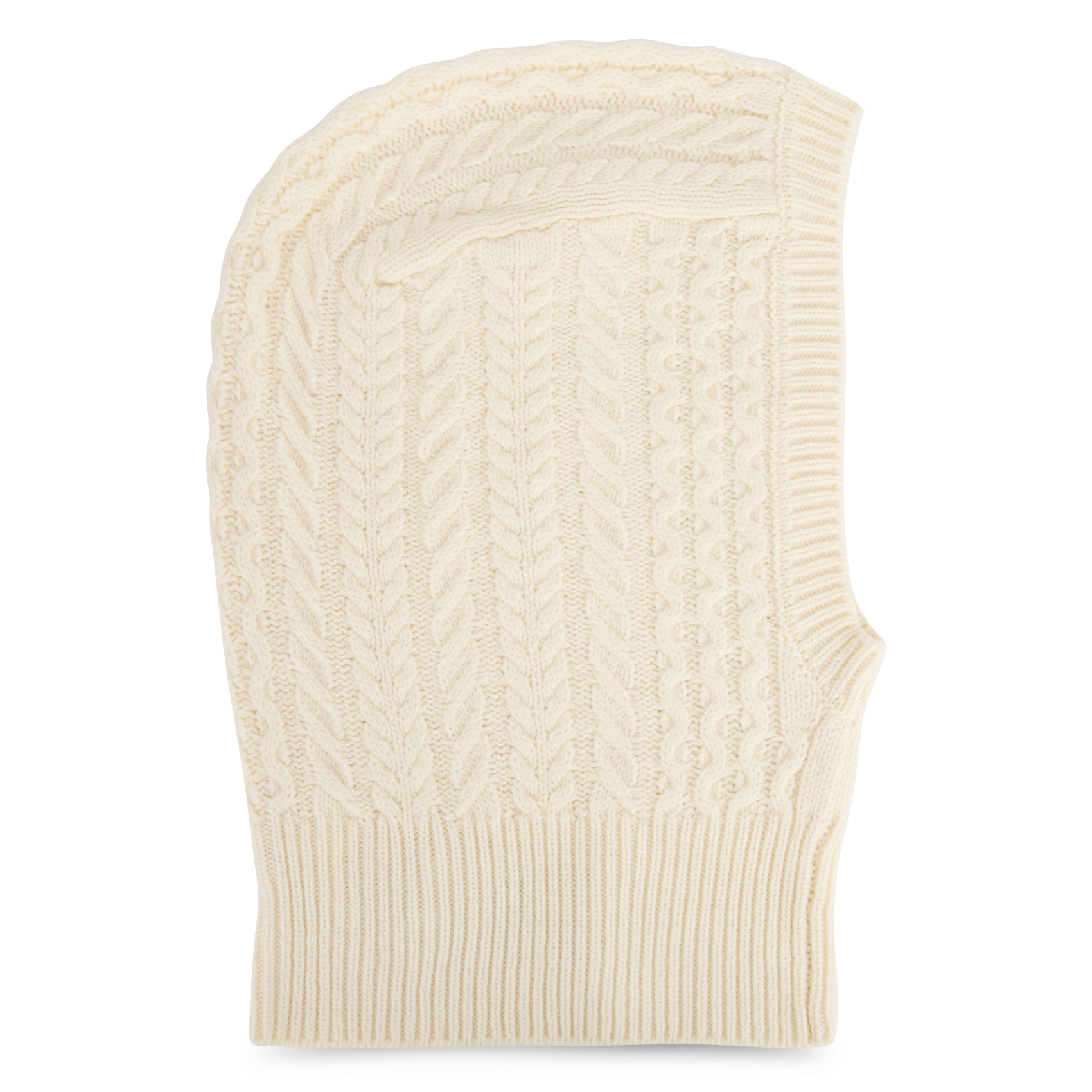 Cagoule en laine mélangée MAISON 123 Blanc