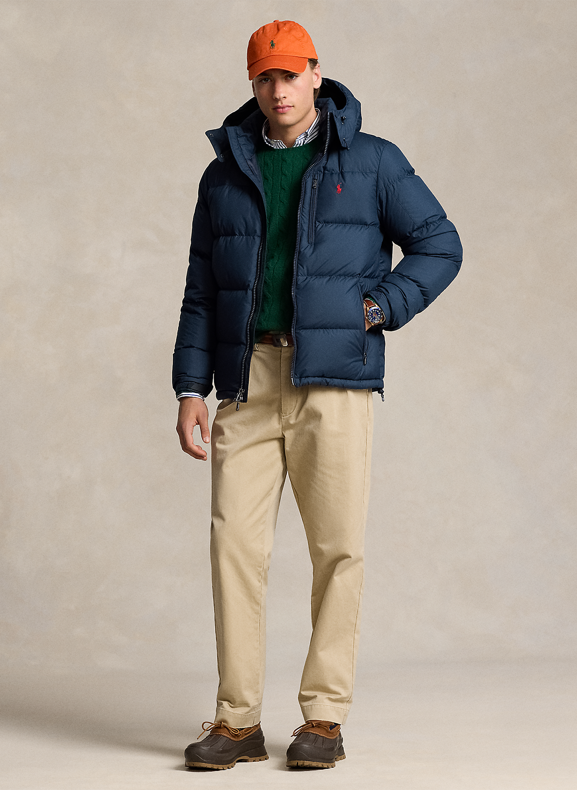 Doudoune col montant POLO RALPH LAUREN Bleu