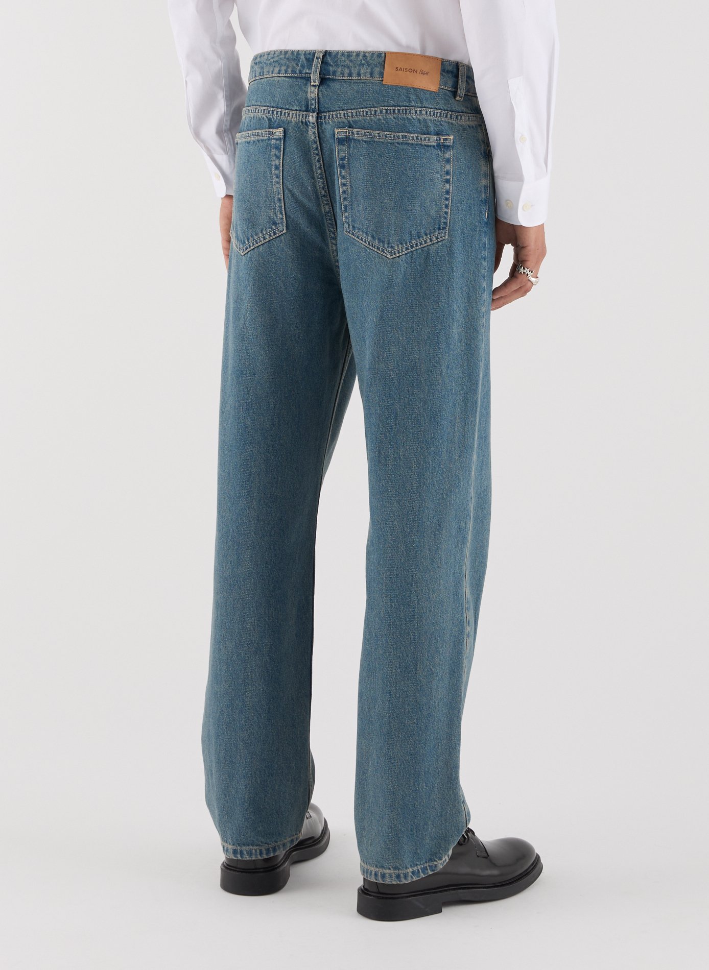 Dillon overdyed straight jeans SAISON 1865 Blue
