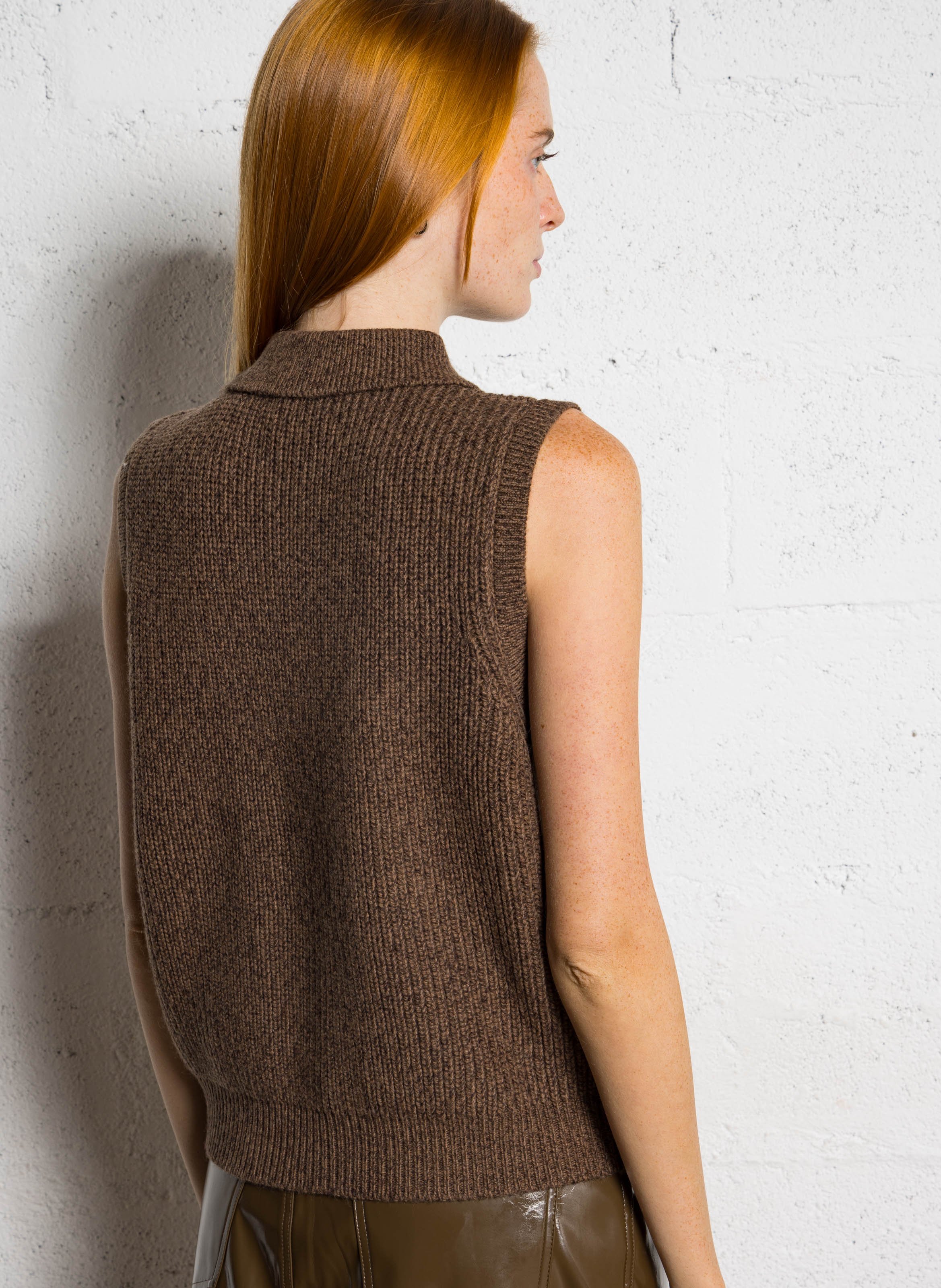 Cardigan with classic collar MAISON 123 Beige