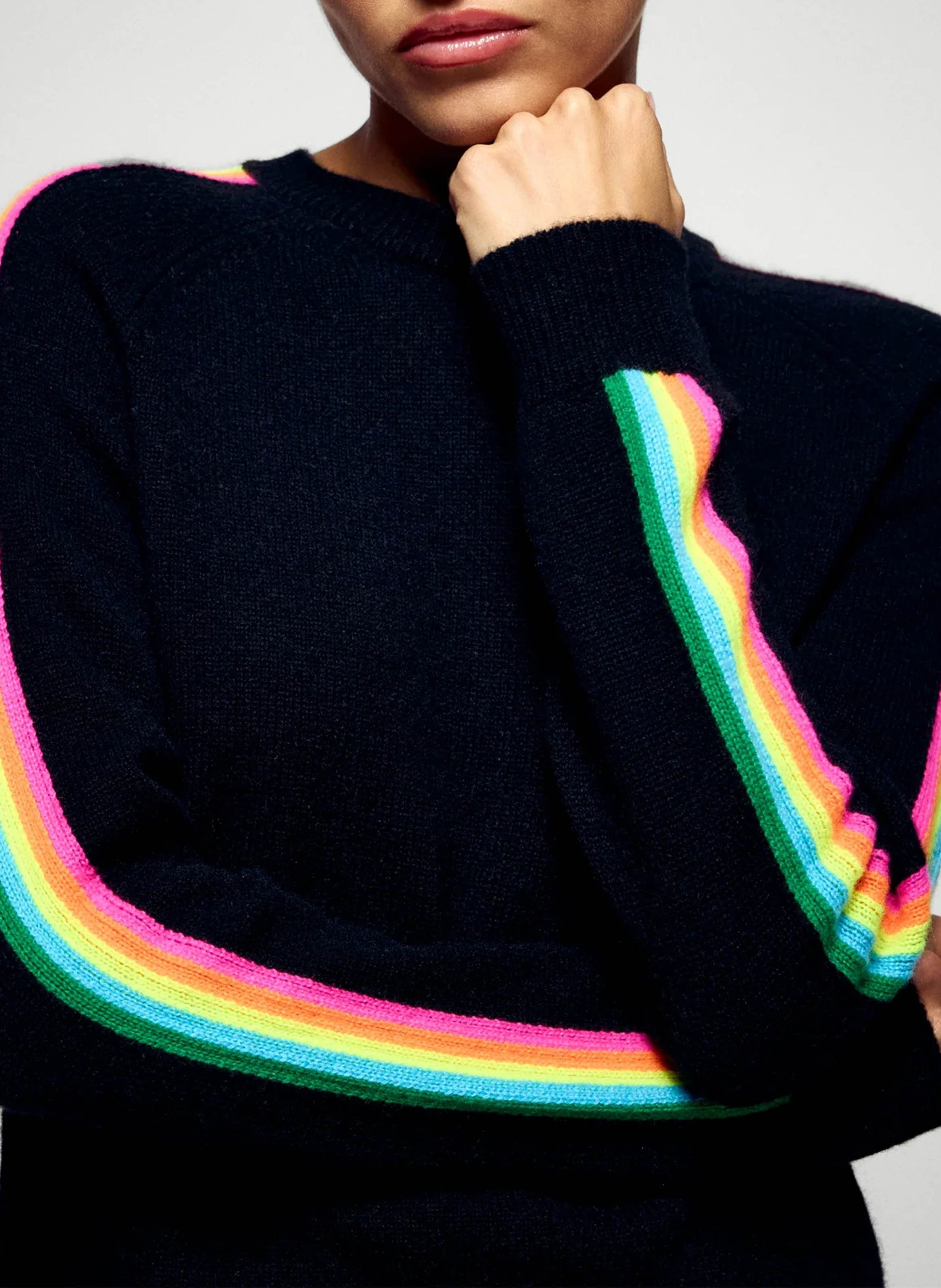 Oversized round neck cashmere sweater FROM FUTURE Black