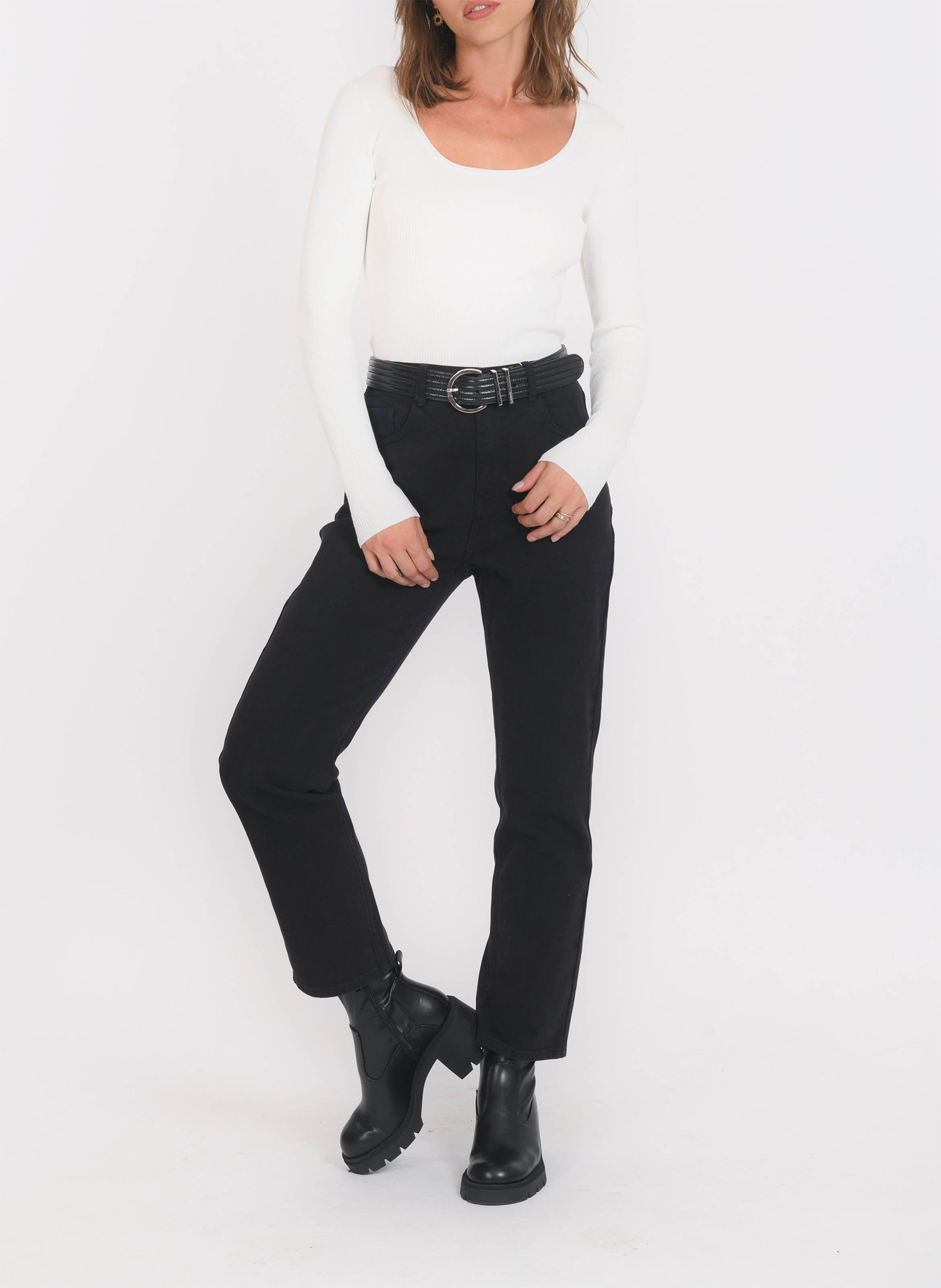 Kurzärmliger Pullover mit Rundhalsausschnitt KOOKAI Weiss