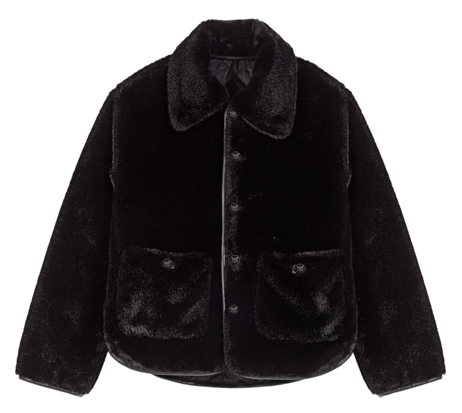 Manteau court réversible MAJE Noir