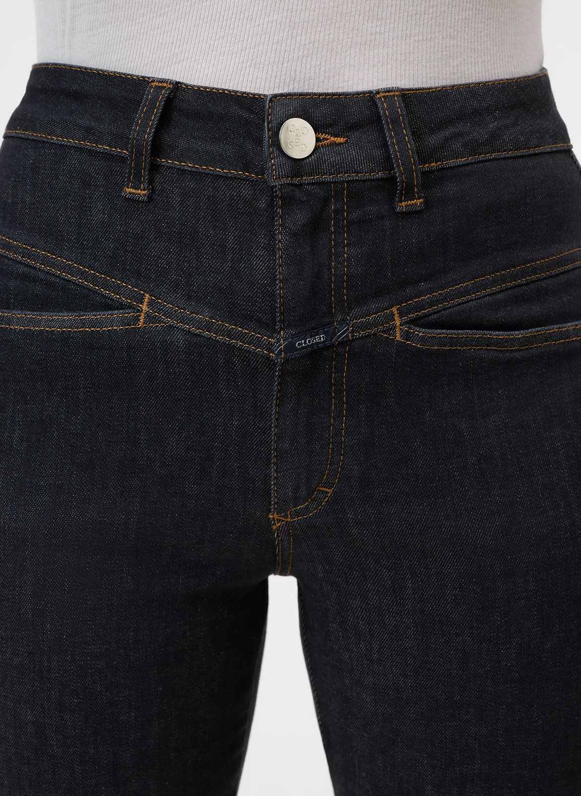 Jean skinny brut taille haute CLOSED Bleu