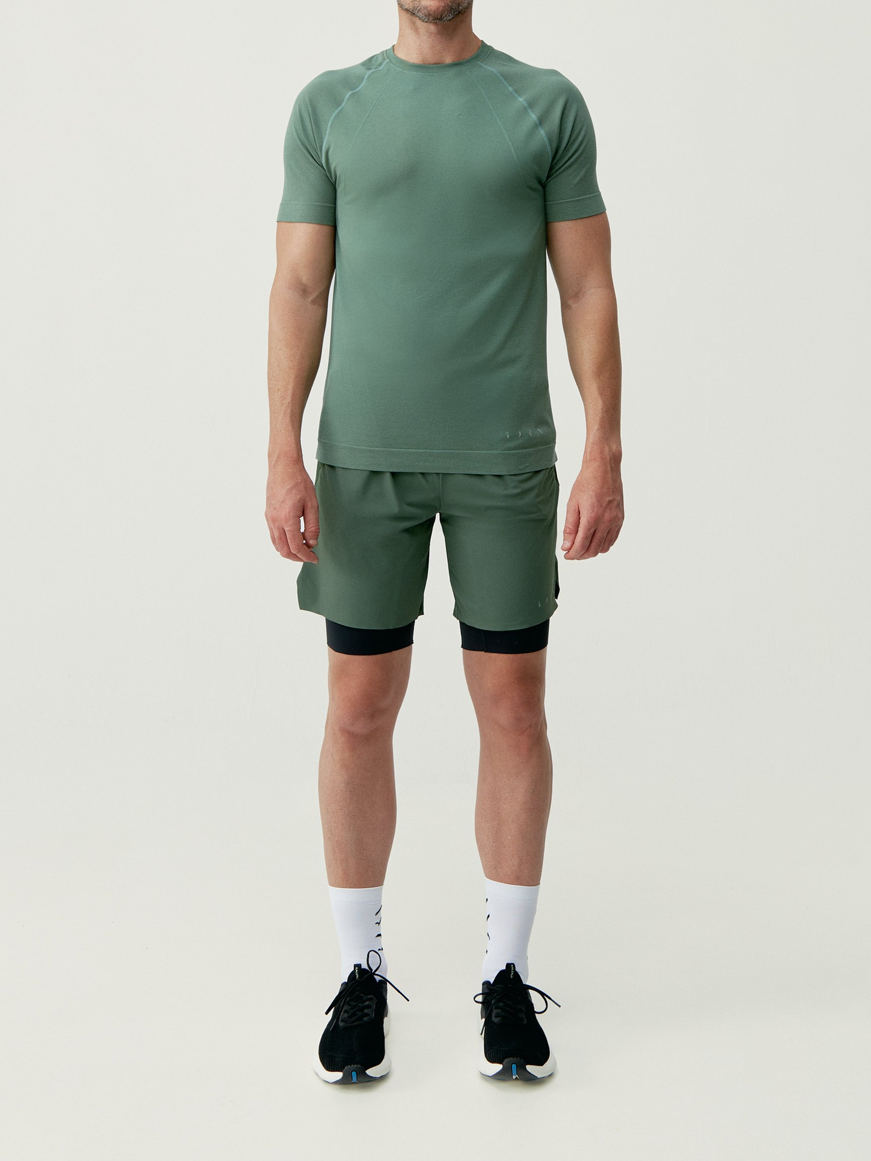 Short-sleeve performance sports t-shirt BORN LIVING YOGA Green