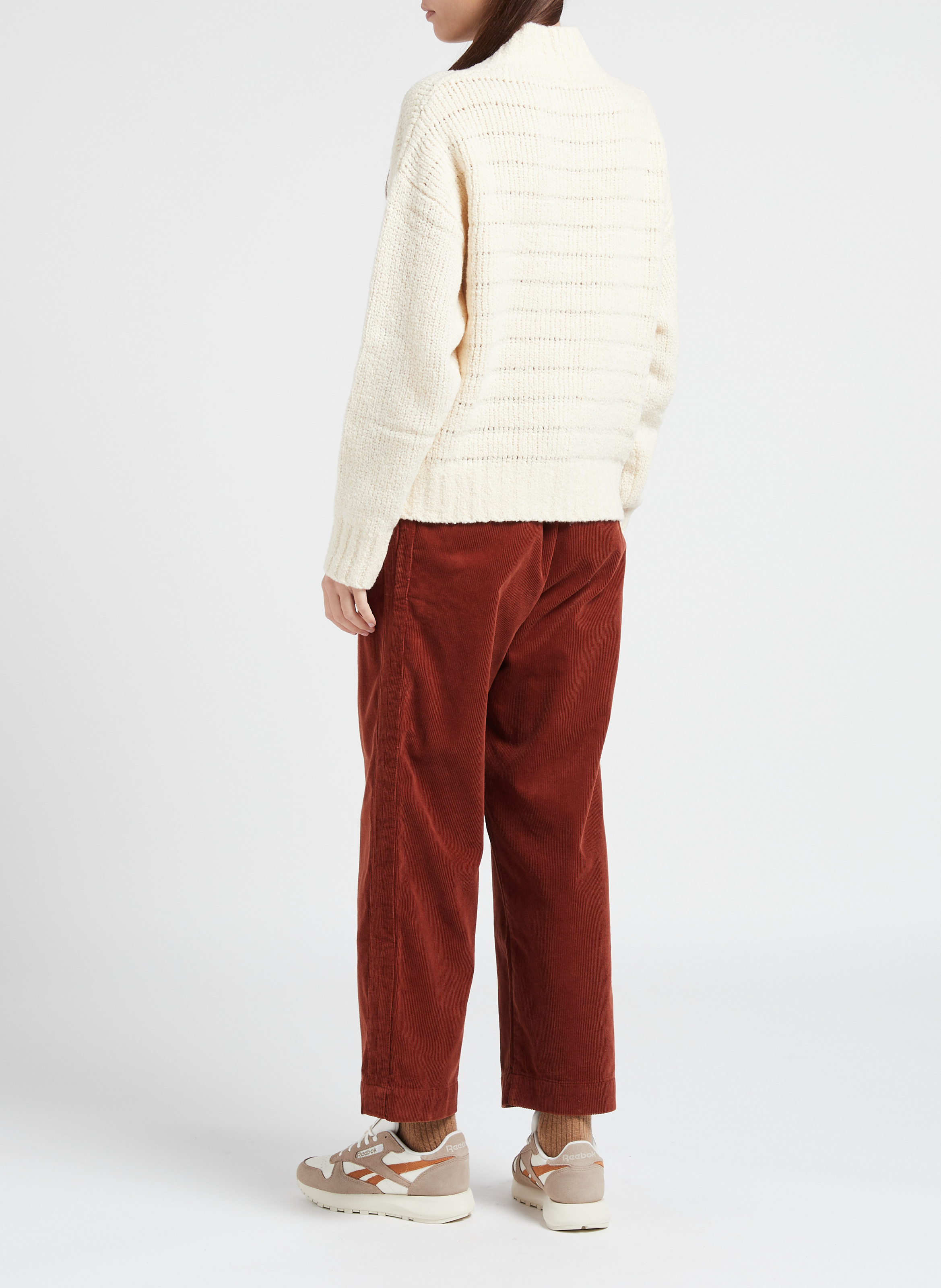 Wool-blend V-neck cardigan BELLEROSE Beige