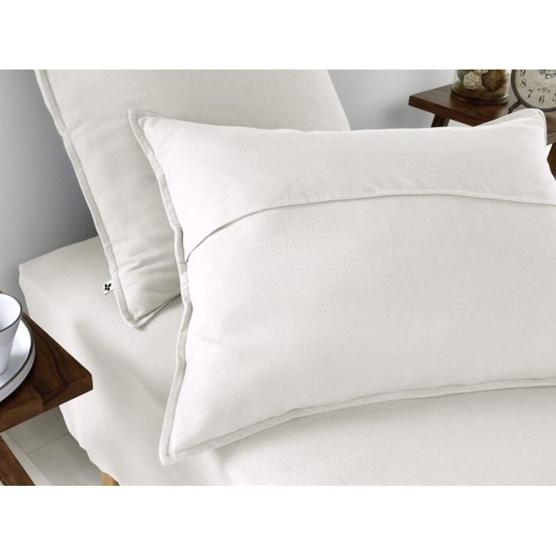 "Candice" cotton flannel pillowcase in all sizes. L'EFFET PAPILLON Multicolored