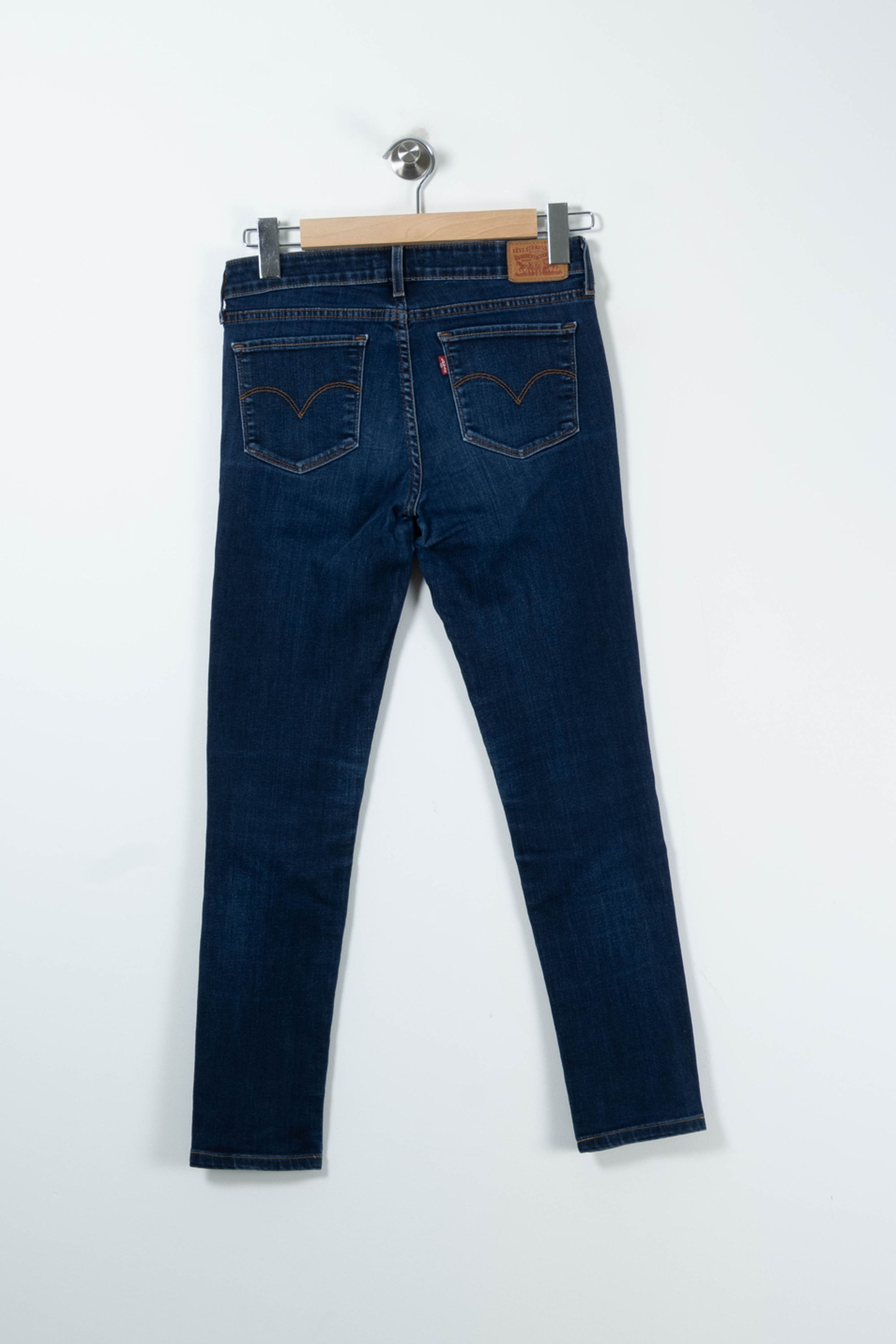 Cropped slim jeans with studs LEVI'S - Seconde main Blue
