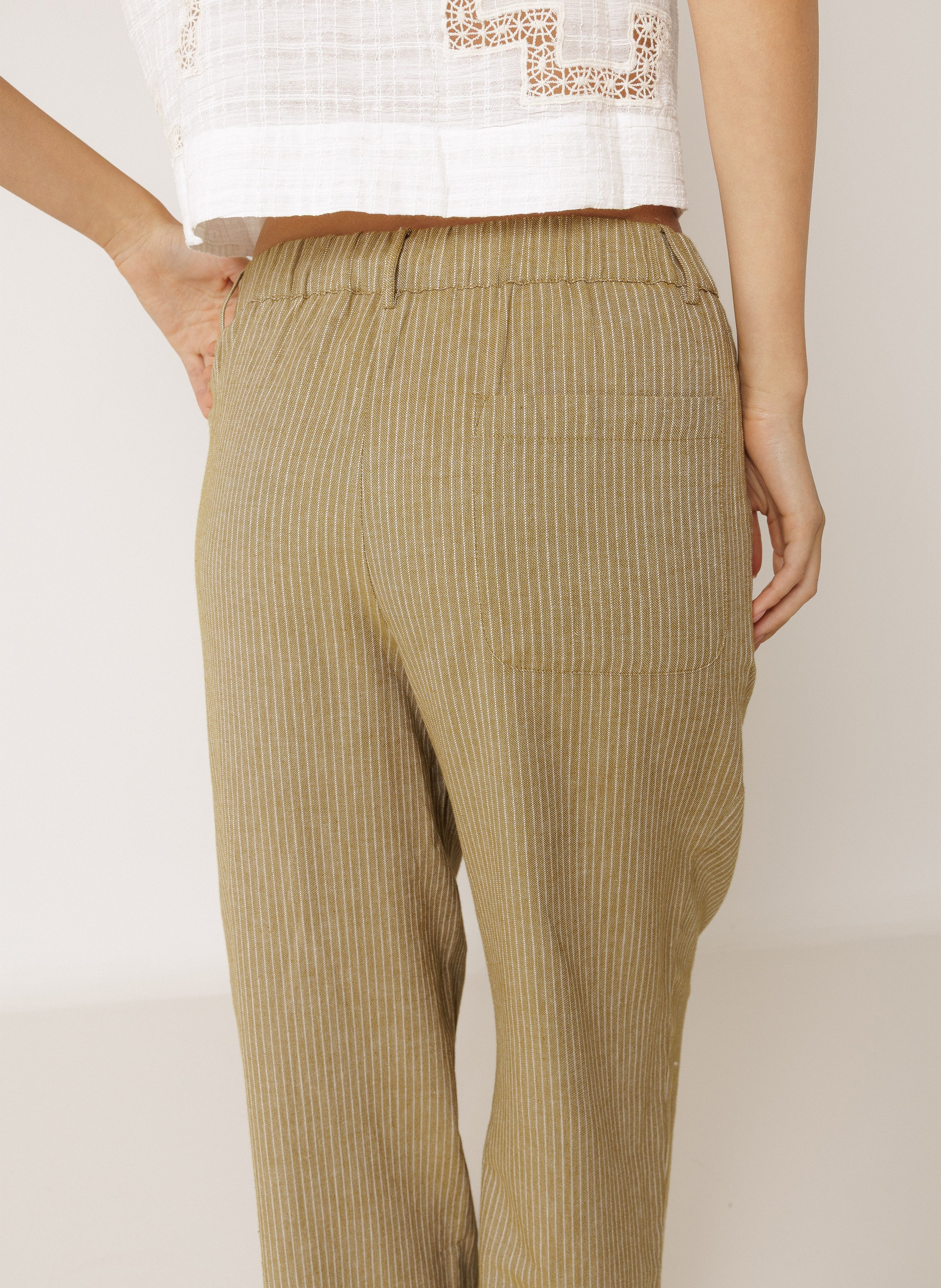 Weite Hose aus Bio-Baumwolle INDI & COLD Khaki