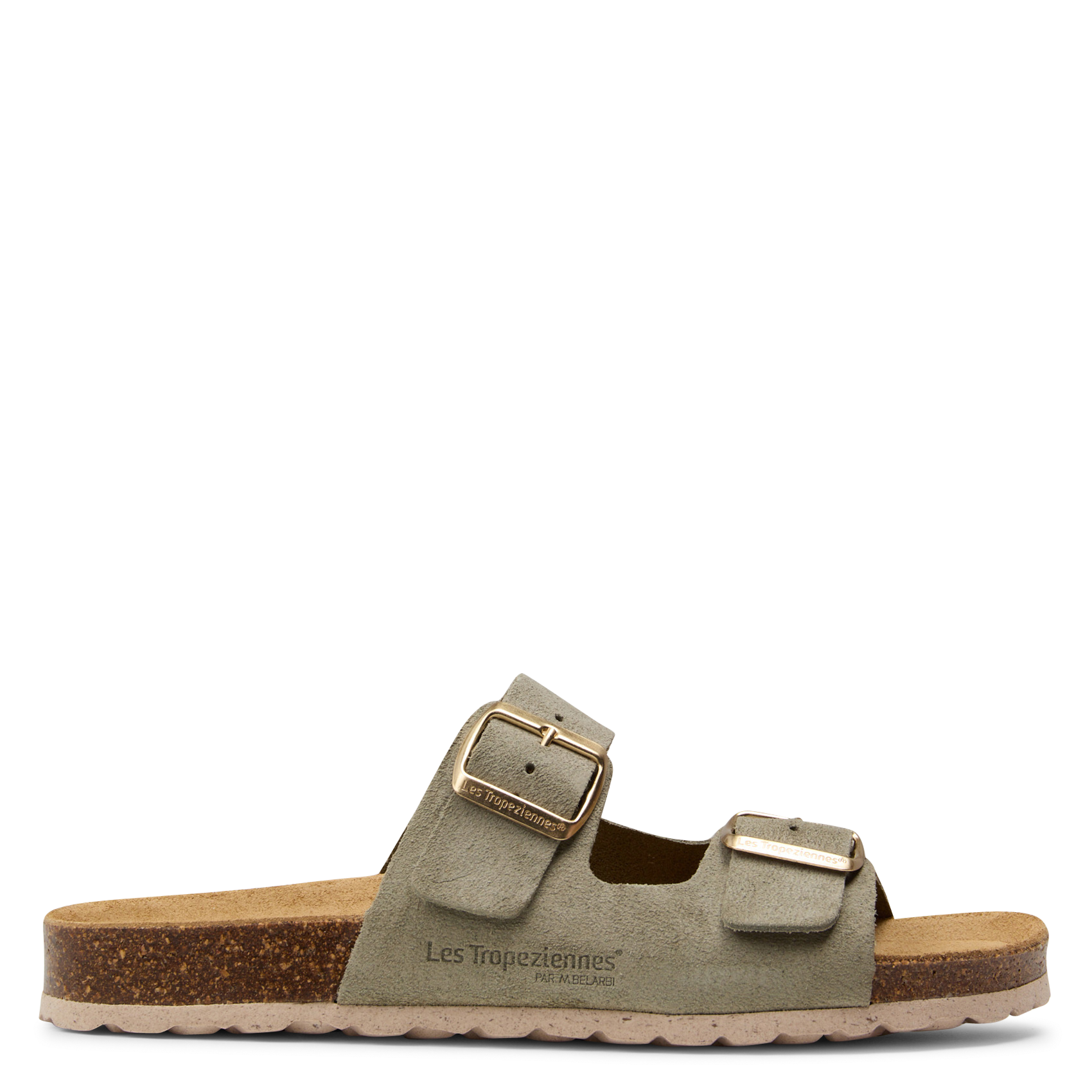 Sandales plates à brides en cuir LES TROPEZIENNES PAR M.BELARBI