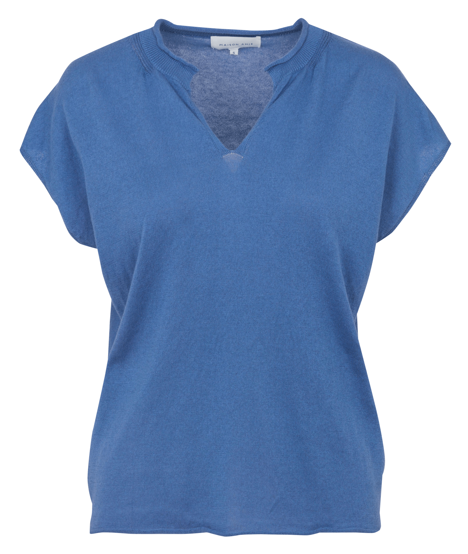 Pull oversize col tunisien en coton bio MAISON ANJE