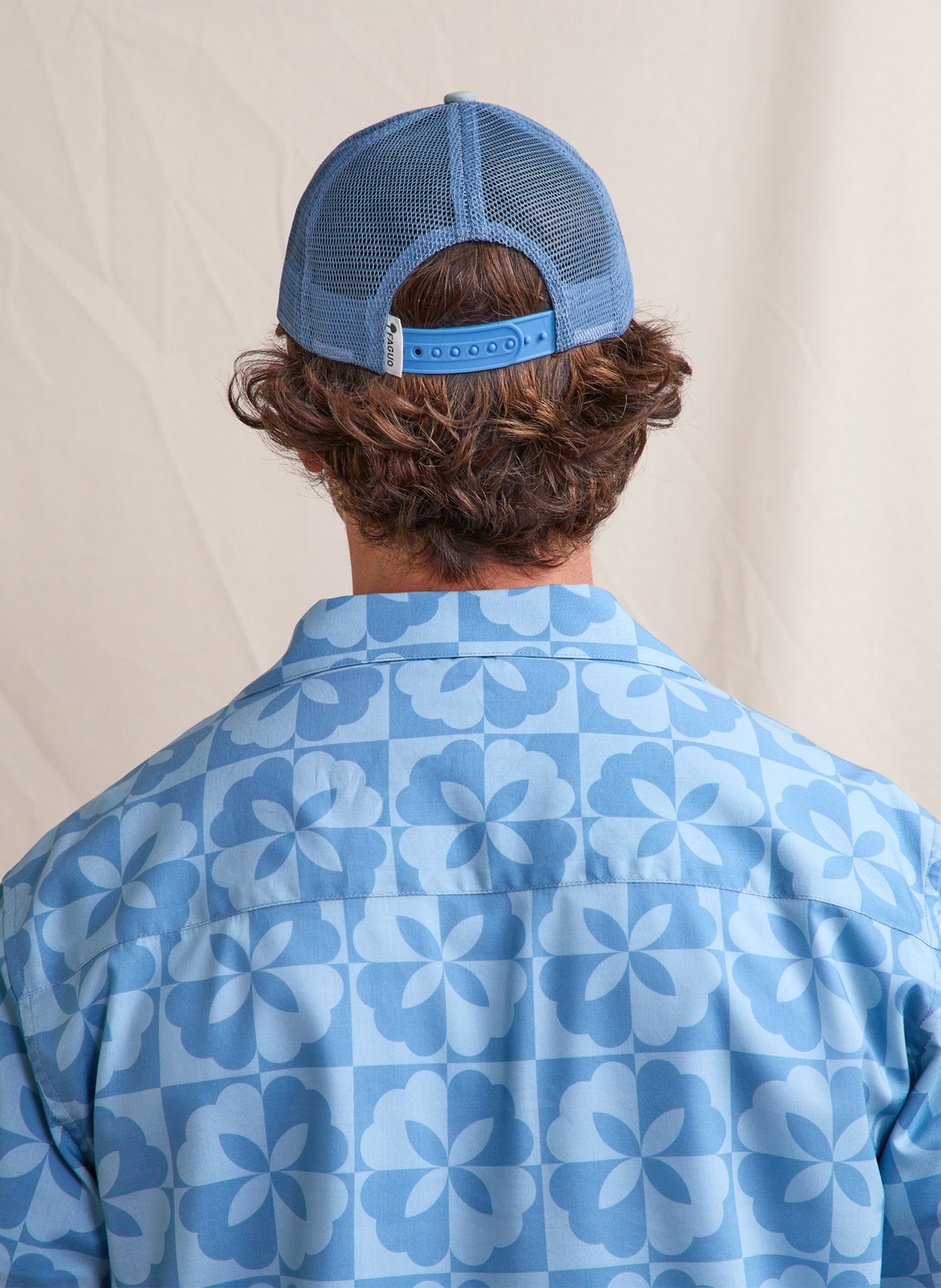 Casquette brodée en coton recyclé FAGUO Kaki