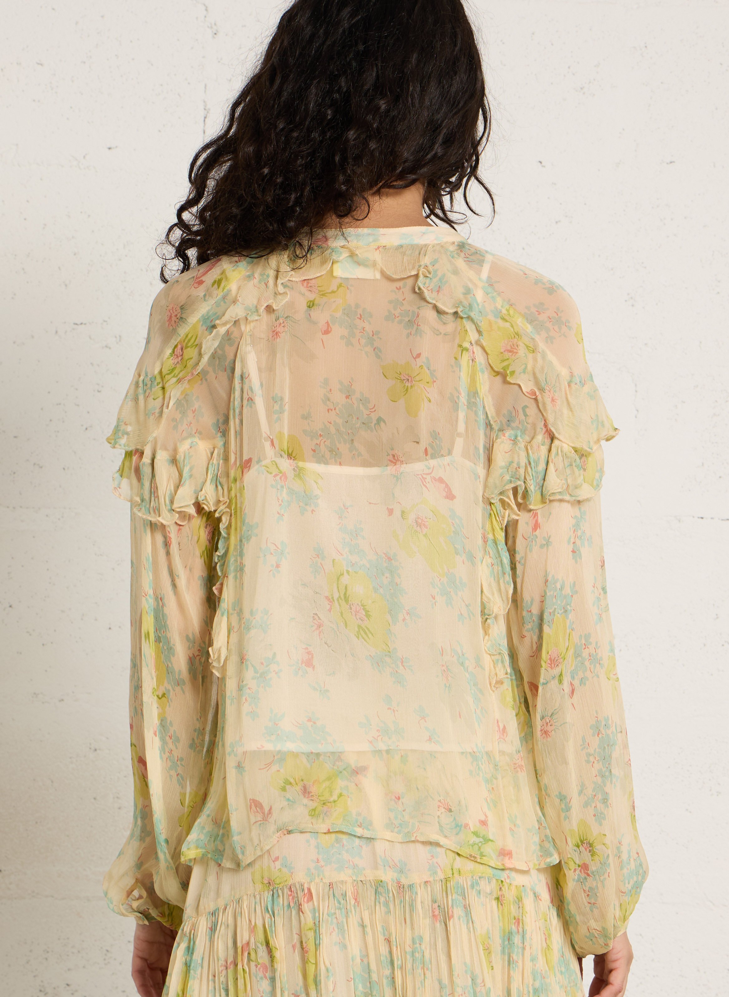 Weites Hemd mit Mao-Kragen und Print PETITE MENDIGOTE Mehrfarbig