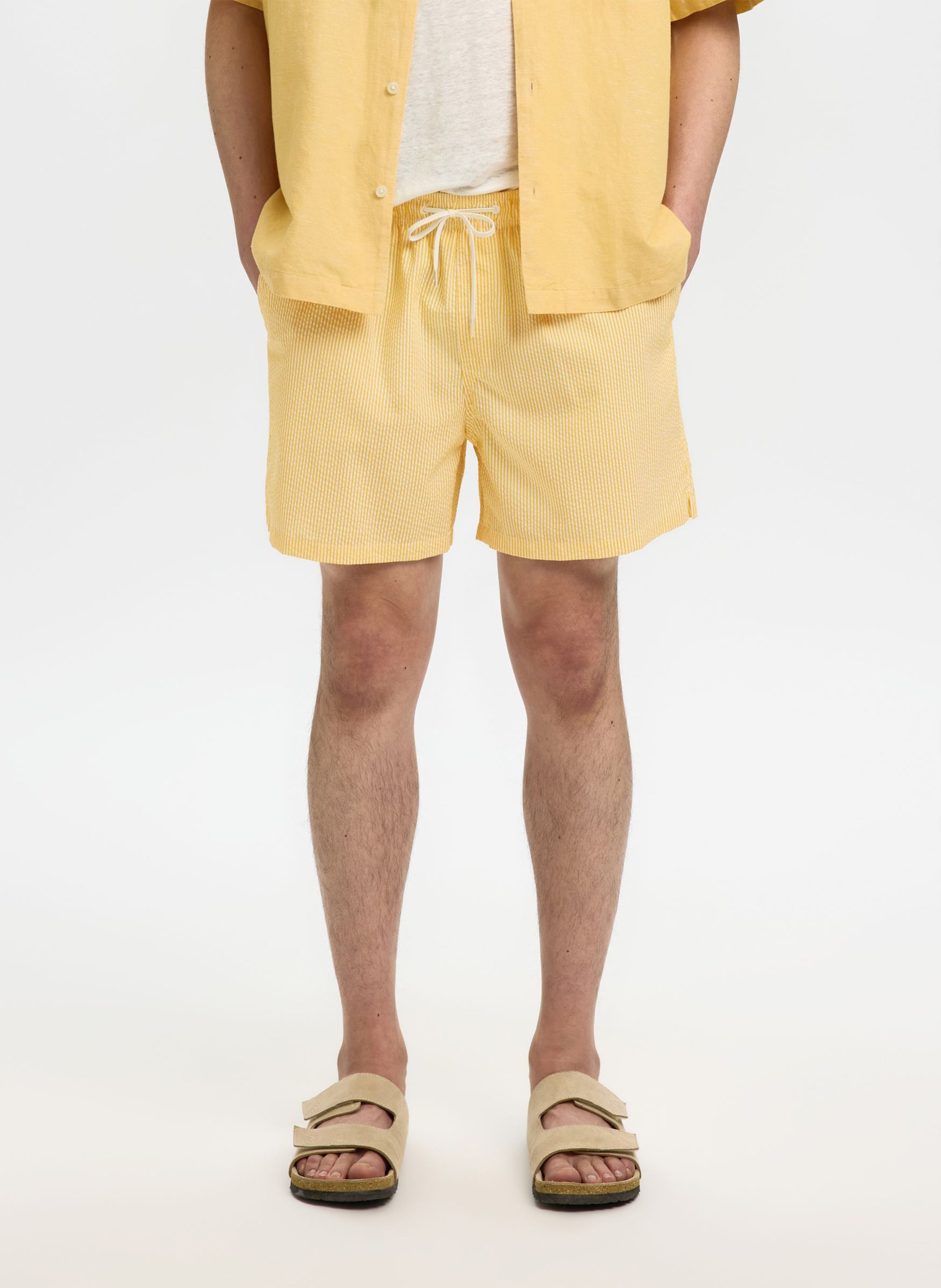 Badeshorts aus recyceltem Faser-Mix SELECTED