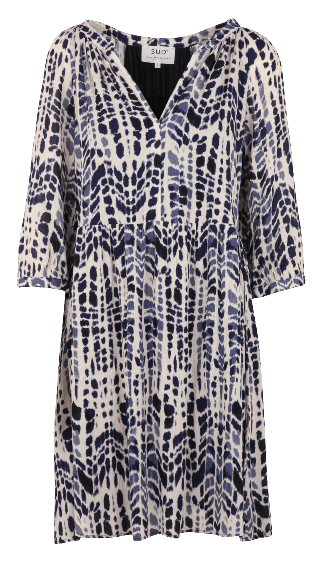 Doggy wood - Weites Kleid mit Blumenmuster SUD EXPRESS Beige