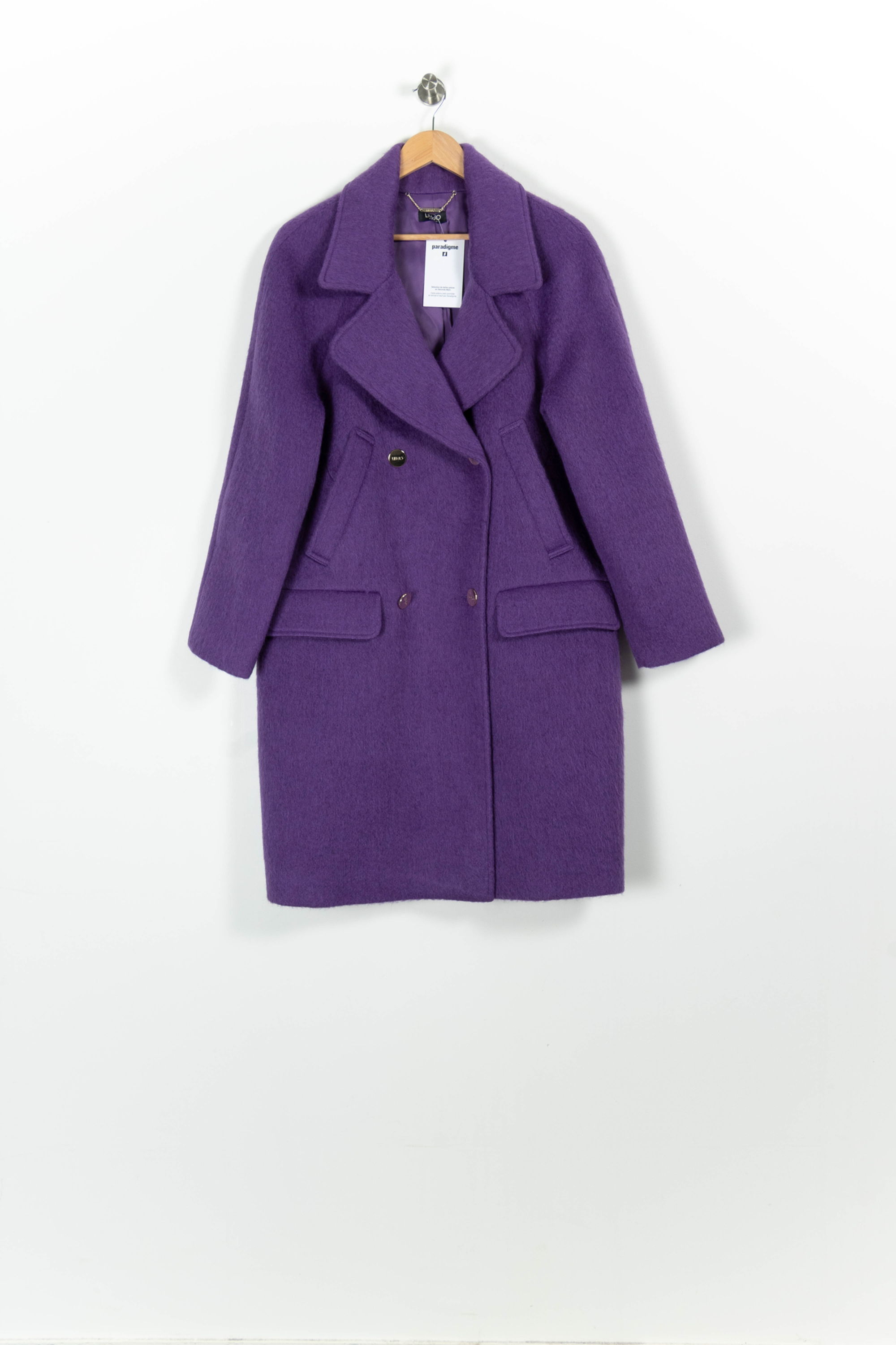Long coat LIU JO - SECONDE MAIN Purple