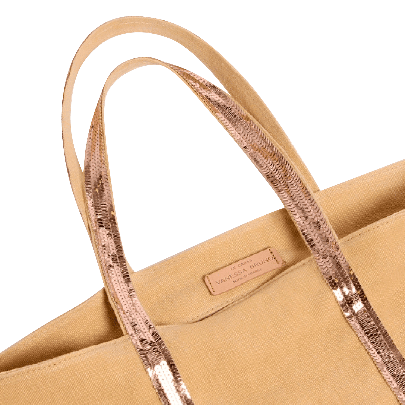 Linen tote bag VANESSA BRUNO Brown