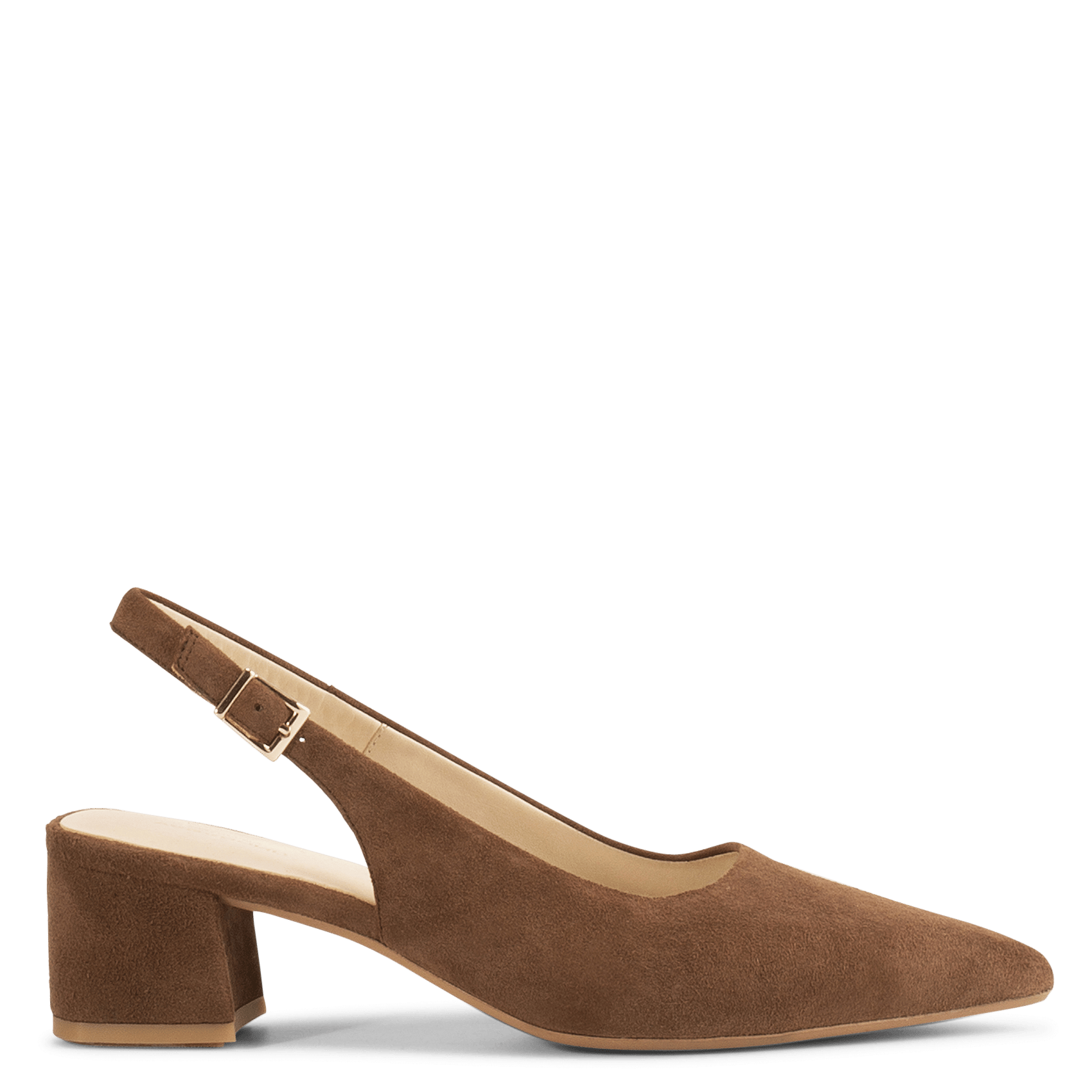 Flat leather mules VAGABOND Brown