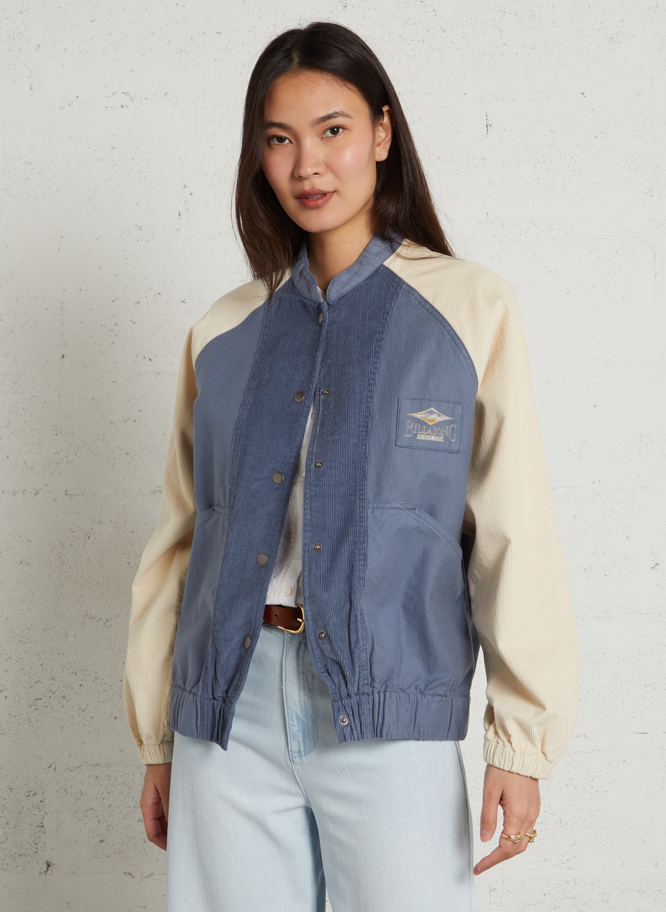 Cotton jacket with classic collar BILLABONG Blue