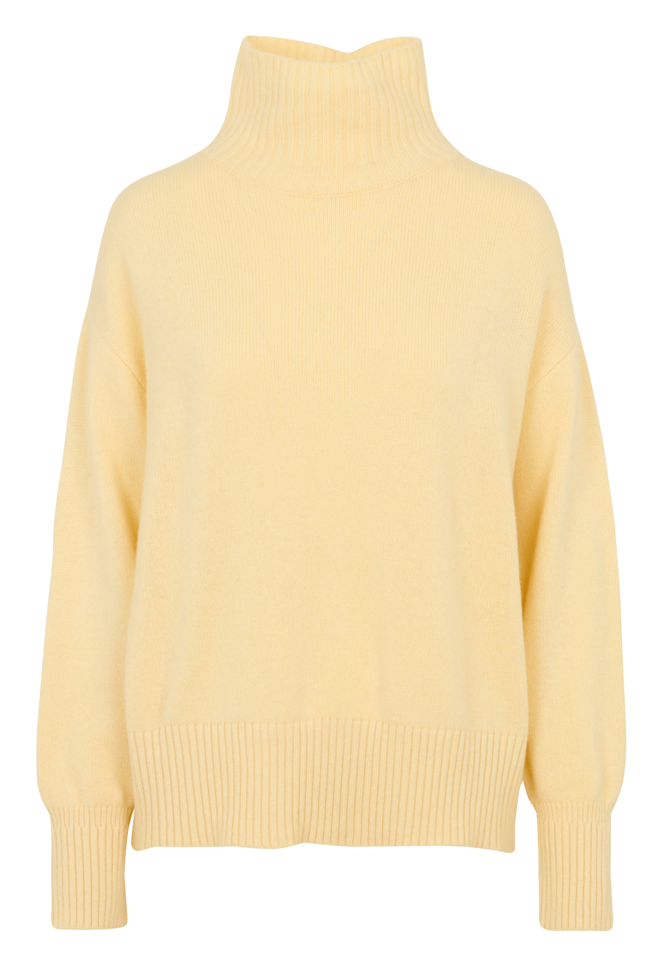 Pull col roulé en laine SUNCOO Jaune